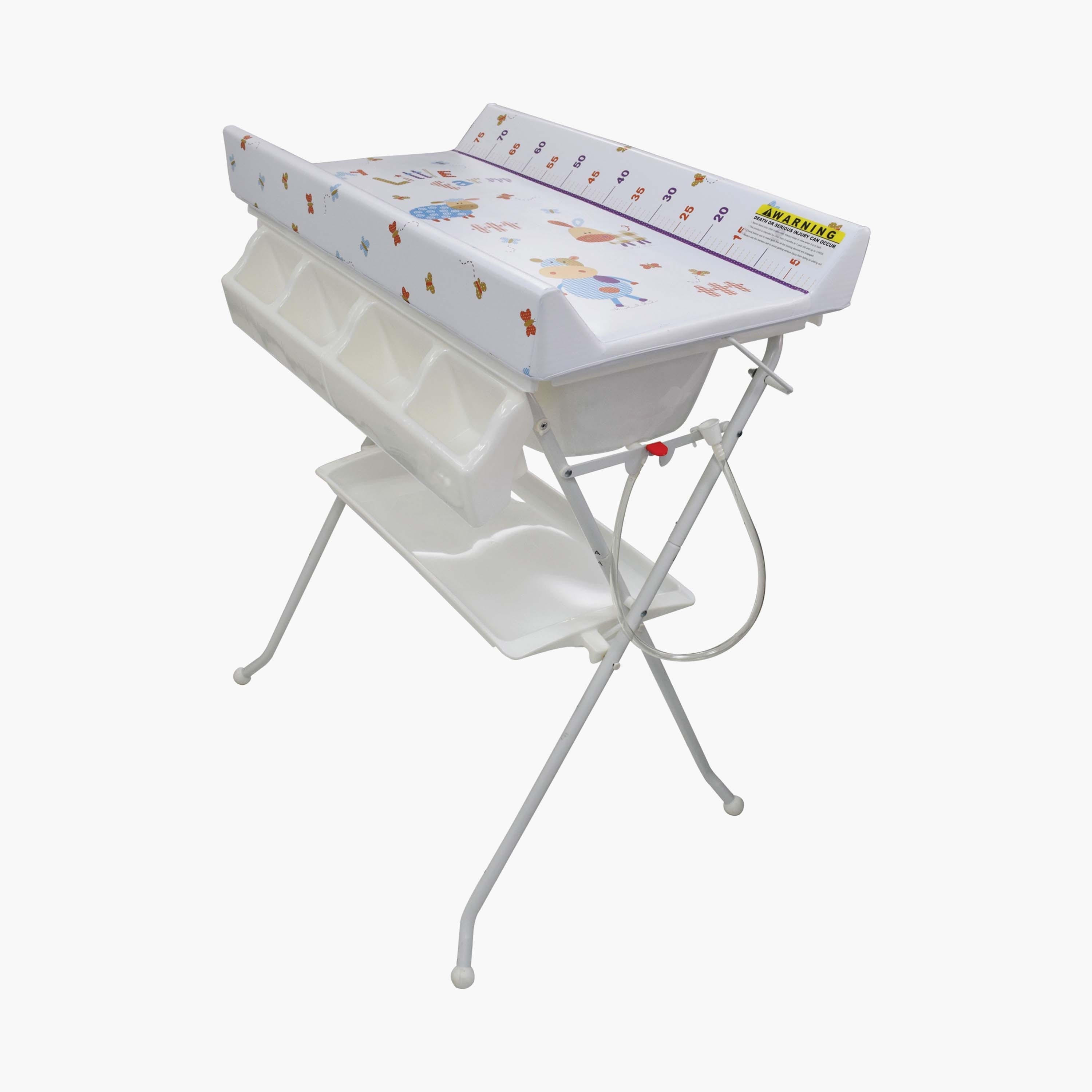 Optimal Baby 4-in-1 Bath & Changing Table Station with Shelves & Tray-baby-nursery-furniture-changingtables-image-1