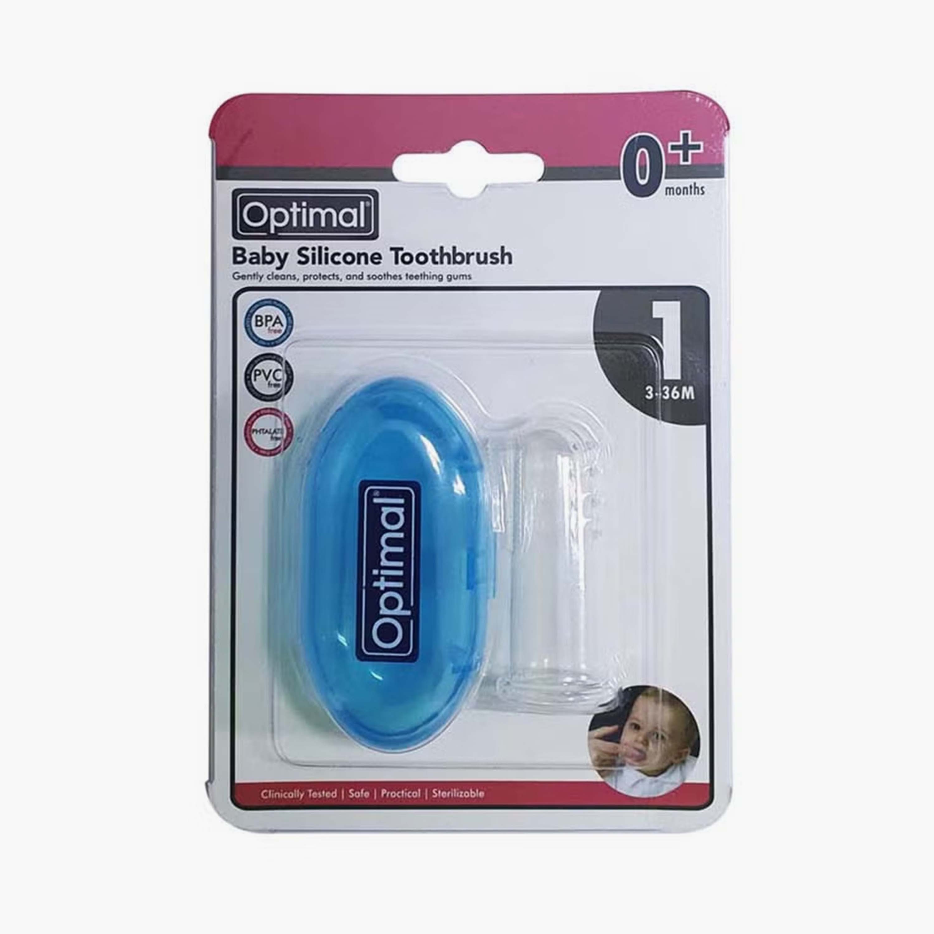 Optimal Baby Silicone Toothbrush-baby-bathandcare-oralcare-image-1