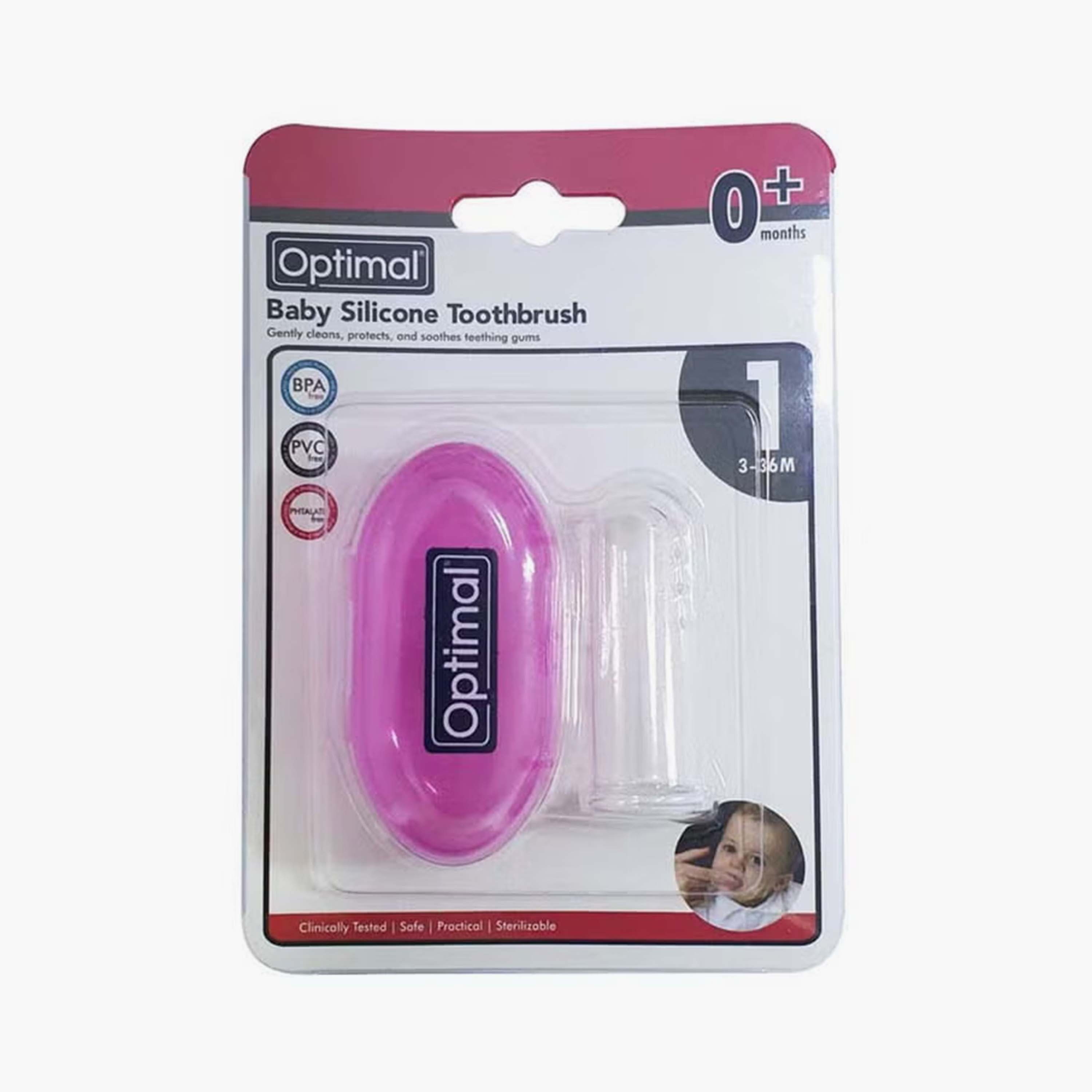 Optimal Baby Silicone Toothbrush-baby-bathandcare-oralcare-image-1