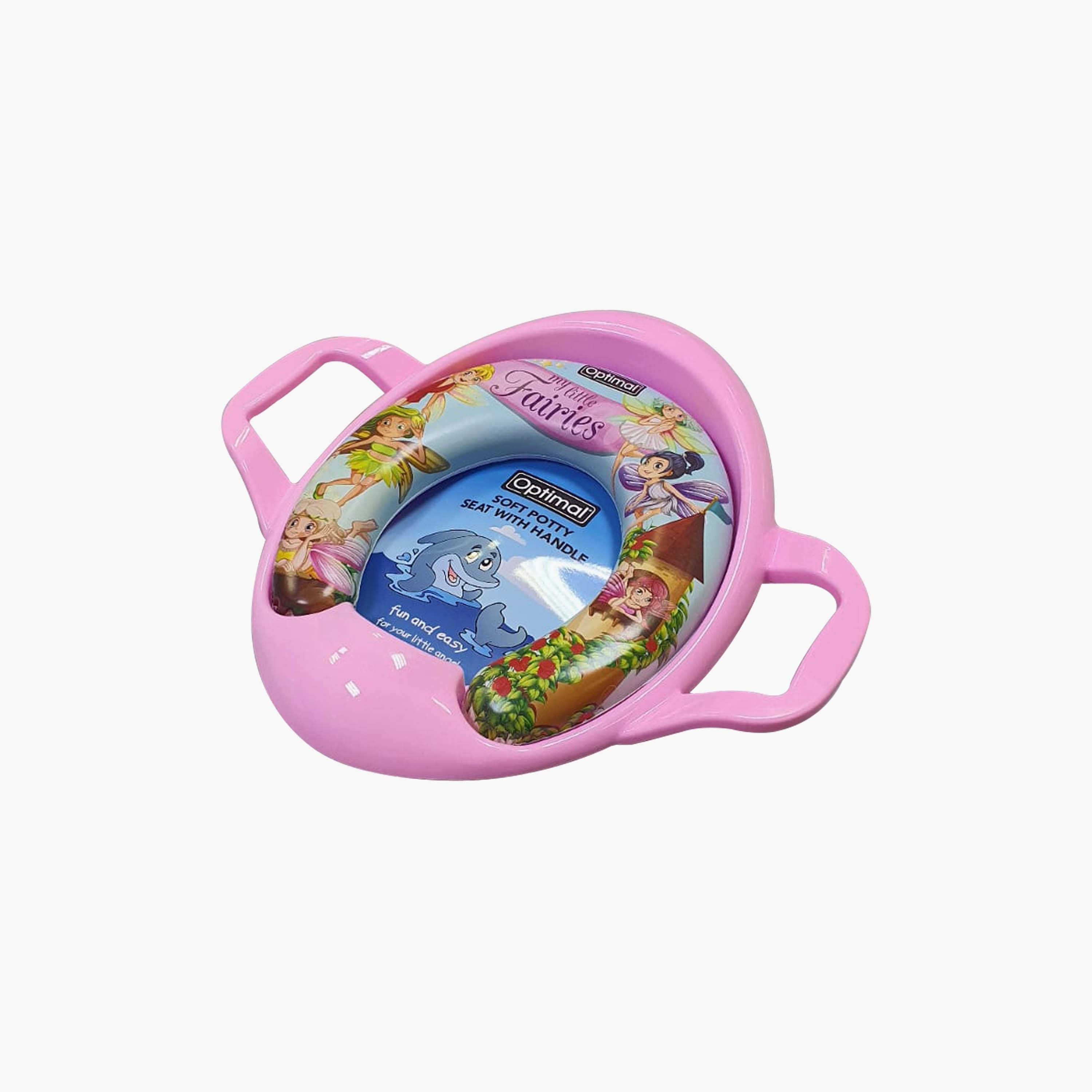 مقعد تدريب على استخدام المرحاض مع مقابض من أوبتيمال بيبي - بتصميم خيالي وسحري-baby-diapering-pottytraining-image-1
