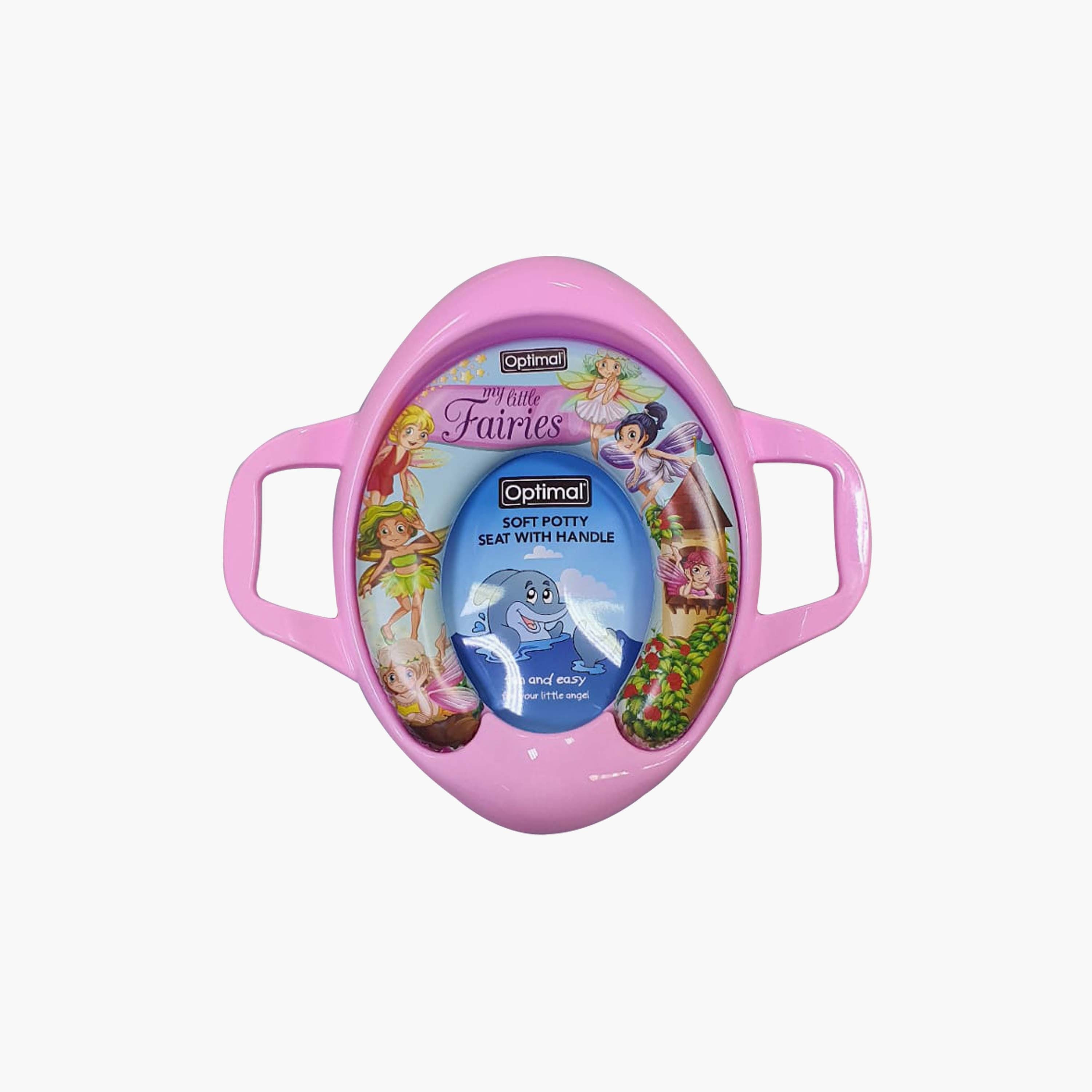 مقعد تدريب على استخدام المرحاض مع مقابض من أوبتيمال بيبي - بتصميم خيالي وسحري-baby-diapering-pottytraining-image-2