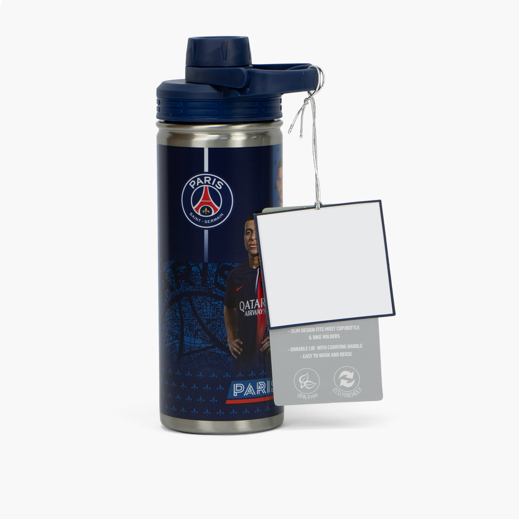 PSG Paris Saint Print Stainless Steel Water Bottle - 620 ml-school-waterbottles-image-5