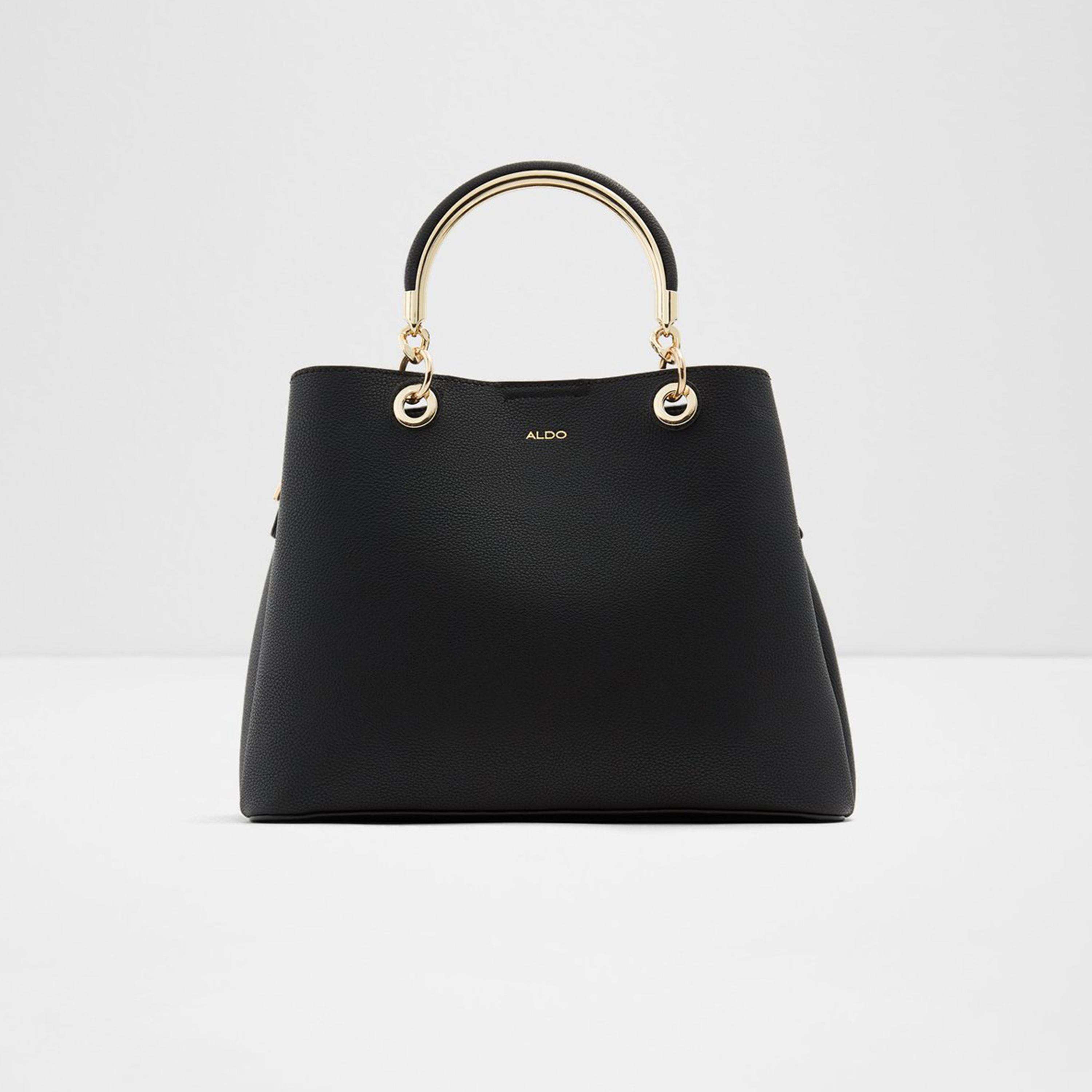 Aldo Surgoine Textured Double Handle Tote Bag with Magnetic Closure and Detachable Strap-women-bagsandwallets-handbags-image-1