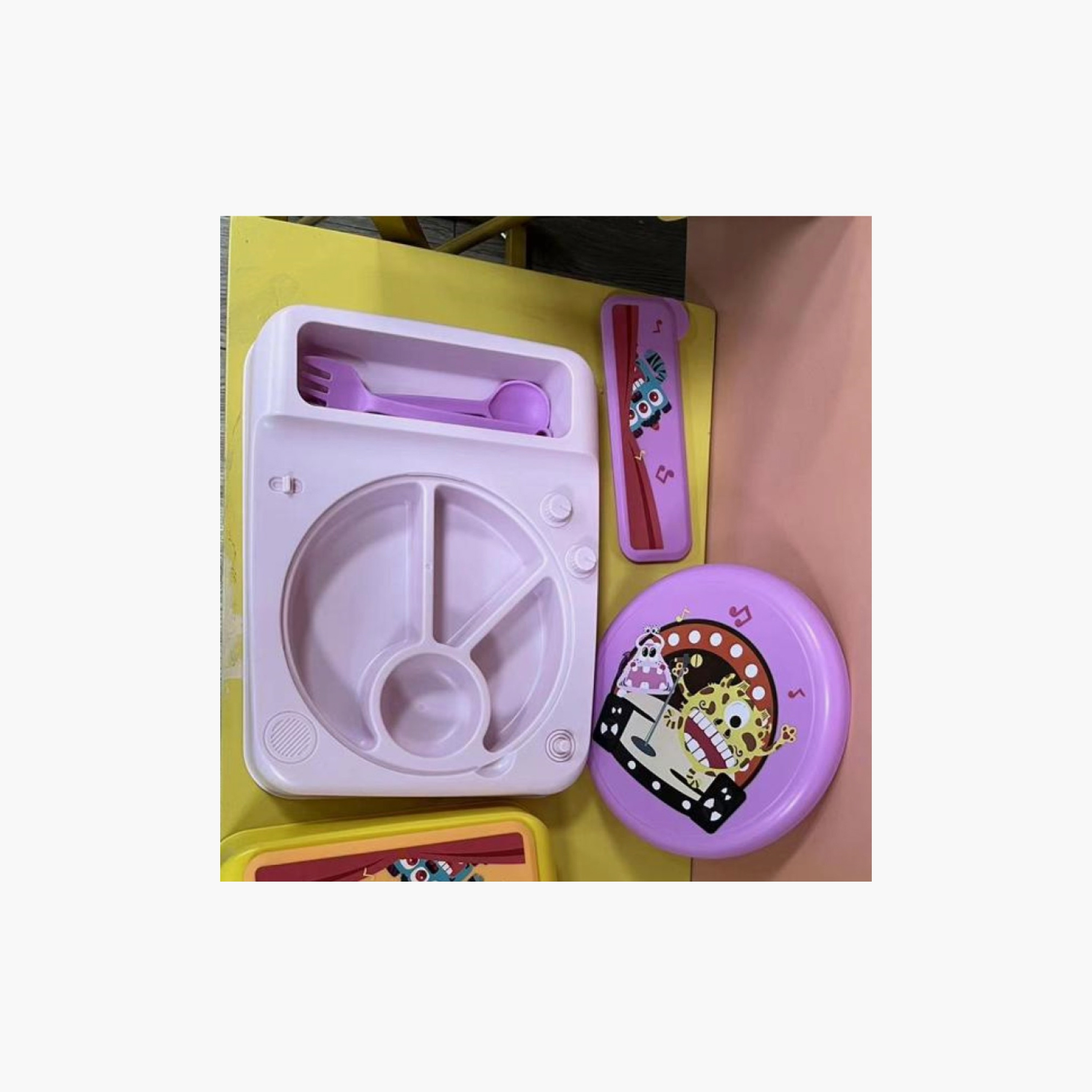 طبق طعام منفصل من لوكو - بطبعة غراموفون-baby-feeding-mealtimeessentials-image-2