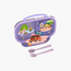 Luqu 3-Compartment Food Plate Set - Purple-baby-feeding-mealtimeessentials-image-1