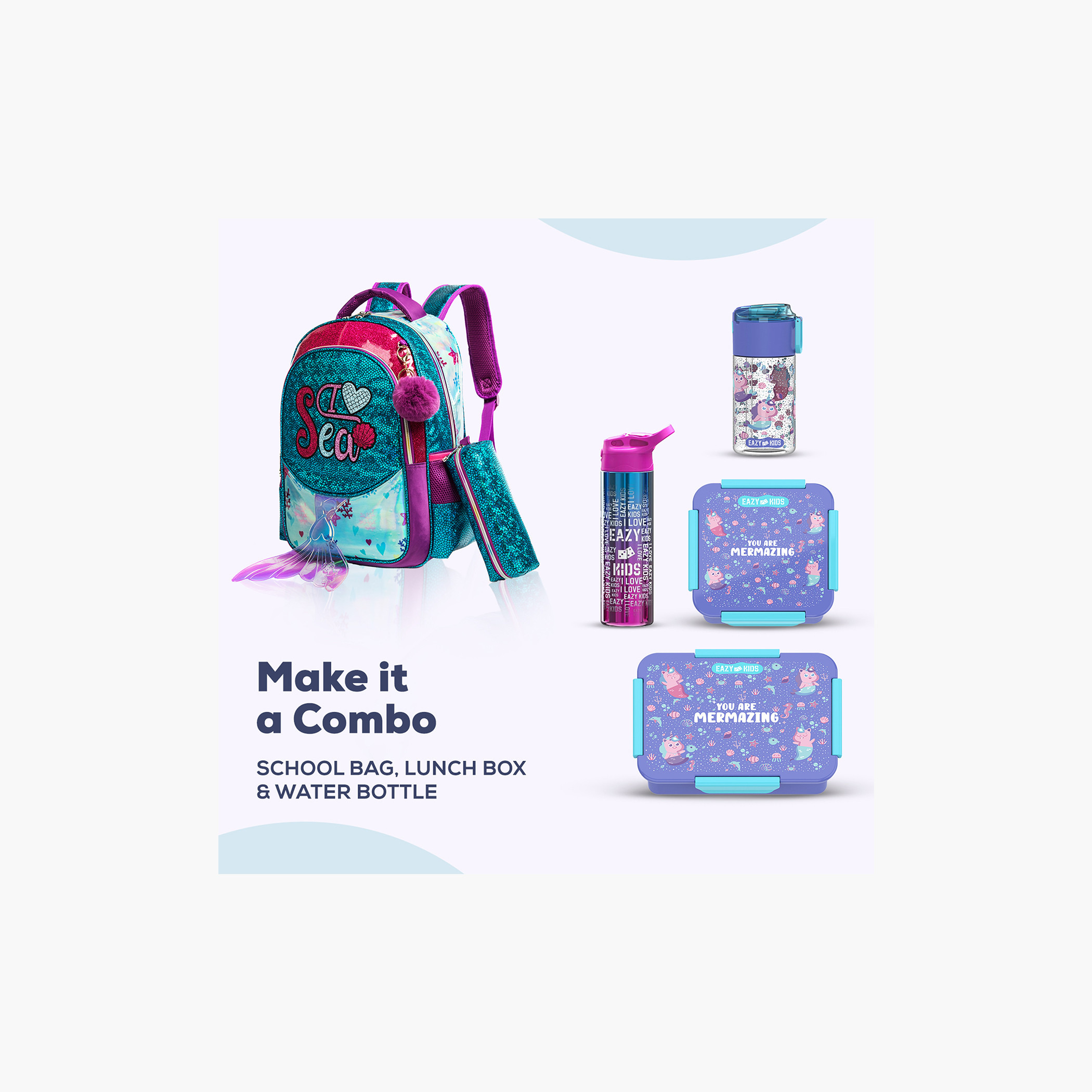 شنطة ظهر ترولي 17 بوصة مع شنطة غداء ومقلمة بطبعات من إيزي كيدز-school-bagsandbackpacks-sets-image-10