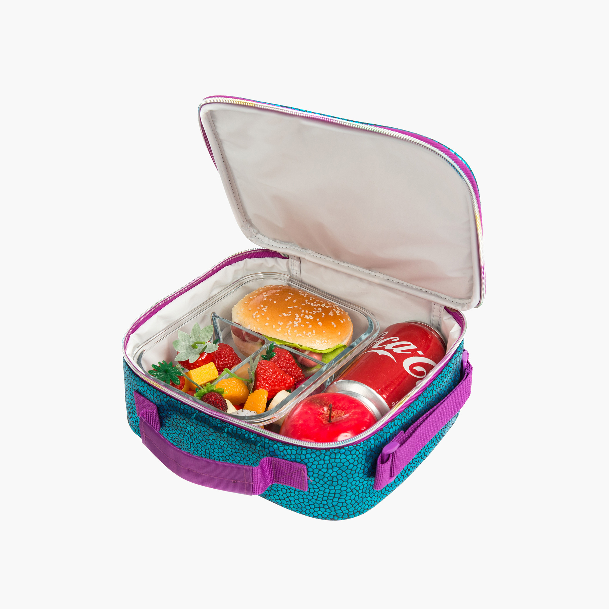 شنطة ظهر ترولي 17 بوصة مع شنطة غداء ومقلمة بطبعات من إيزي كيدز-school-bagsandbackpacks-sets-image-4