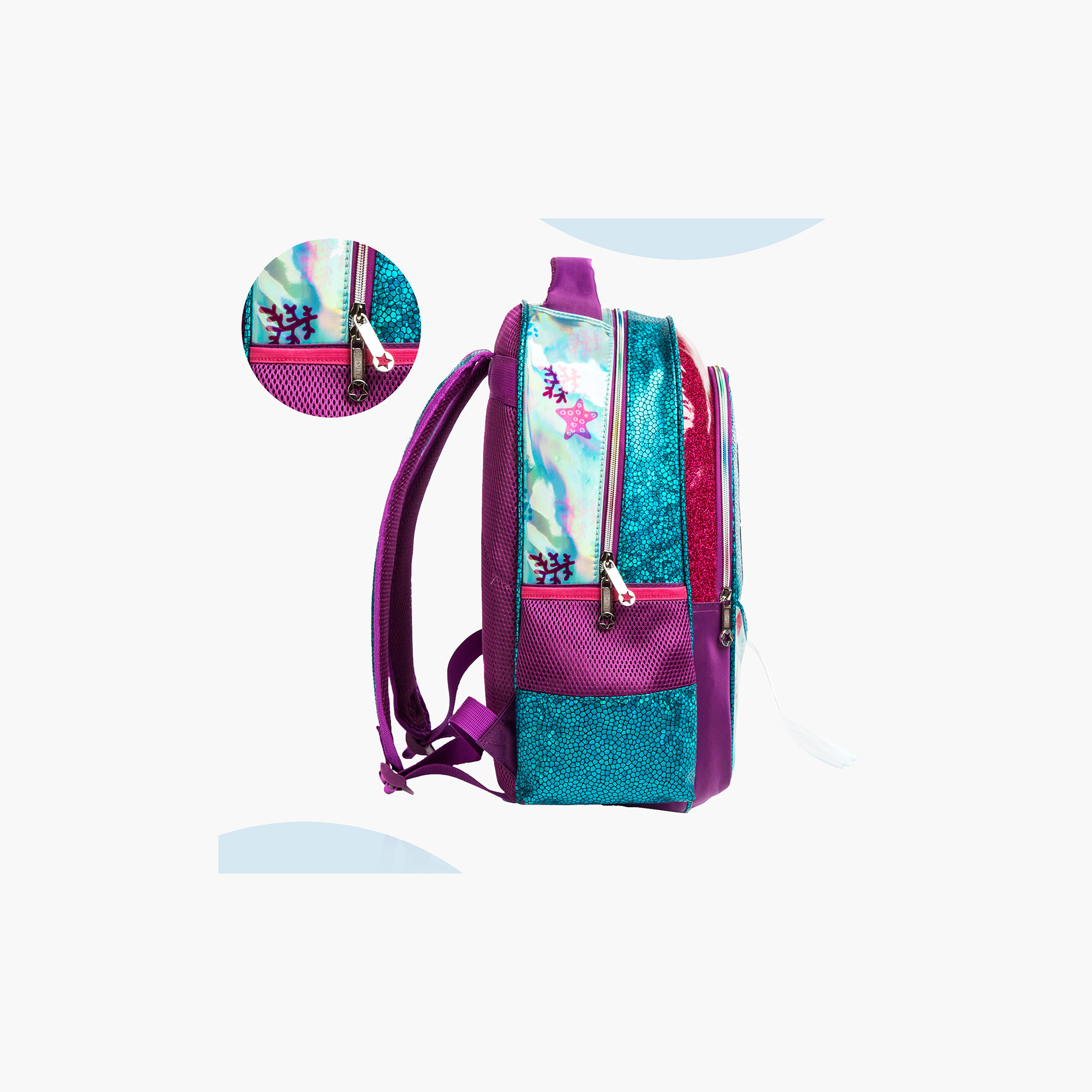 شنطة ظهر ترولي 17 بوصة مع شنطة غداء ومقلمة بطبعات من إيزي كيدز-school-bagsandbackpacks-sets-image-9