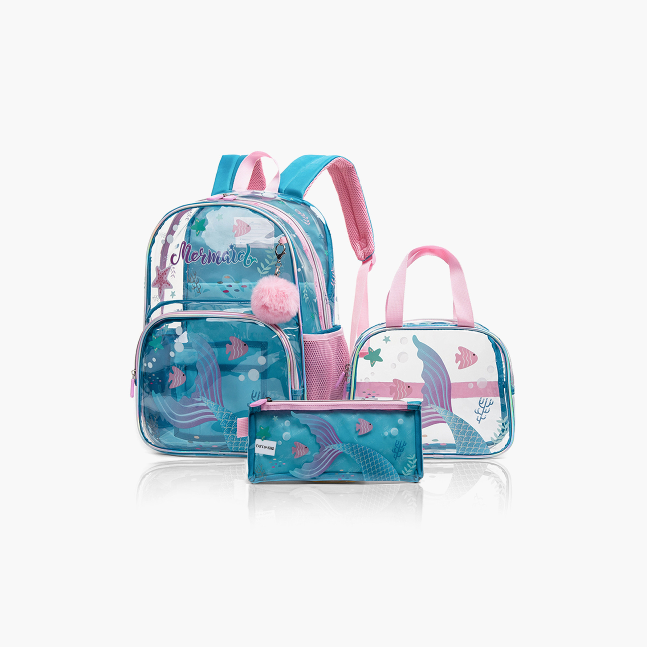 شنطة ظهر بطبعات مع شنطة غداء ومقلمة من إيزي كيدز-school-bagsandbackpacks-sets-image-1
