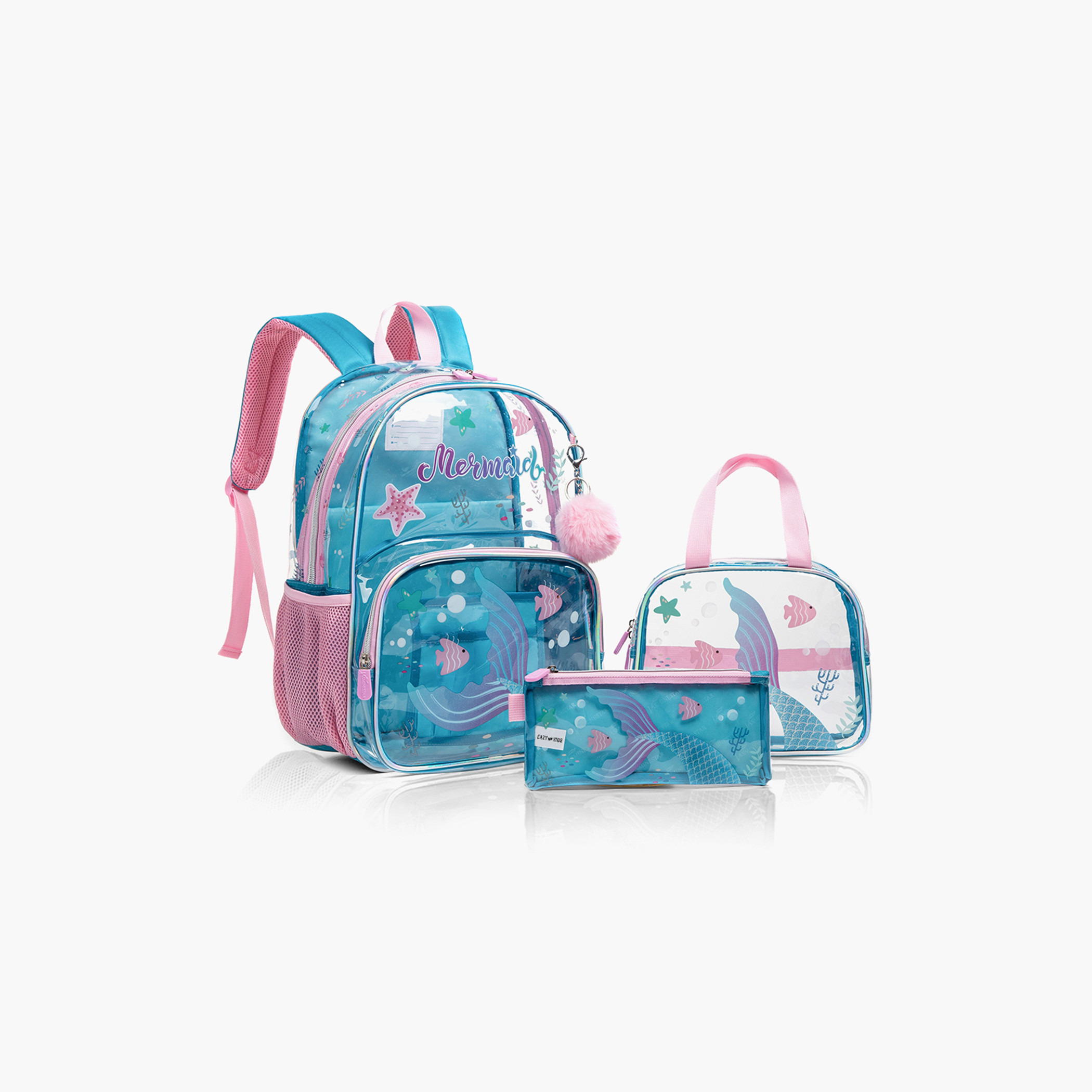 شنطة ظهر بطبعات مع شنطة غداء ومقلمة من إيزي كيدز-school-bagsandbackpacks-sets-image-3