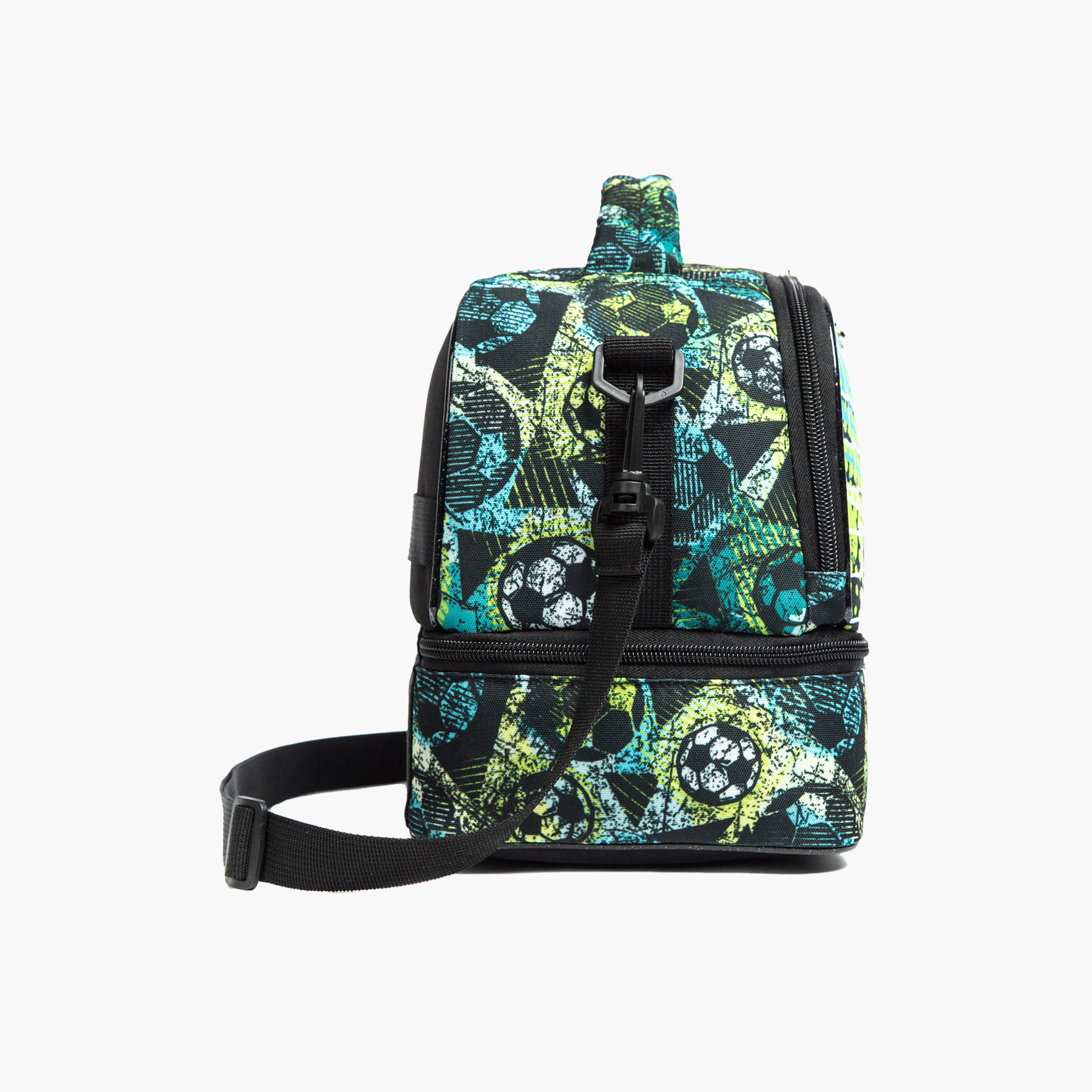 Eazy Kids Football Print Lunch Bag with Zip Closure-school-lunchessentials-lunchbags-image-8