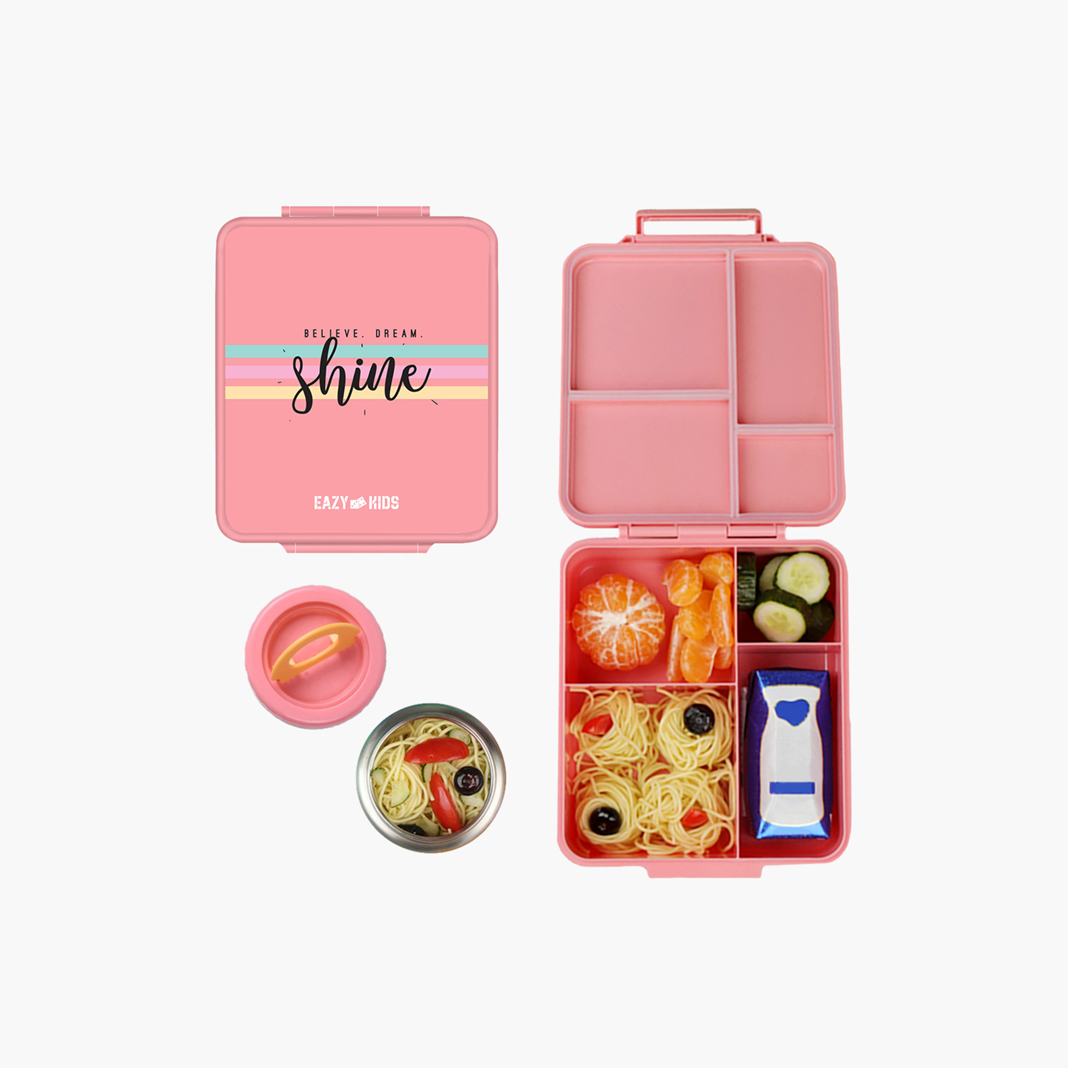 صندوق غداء بينتو جامبو مع جرّة معزولة من إيزي كيدز-school-lunchessentials-lunchboxes-image-1