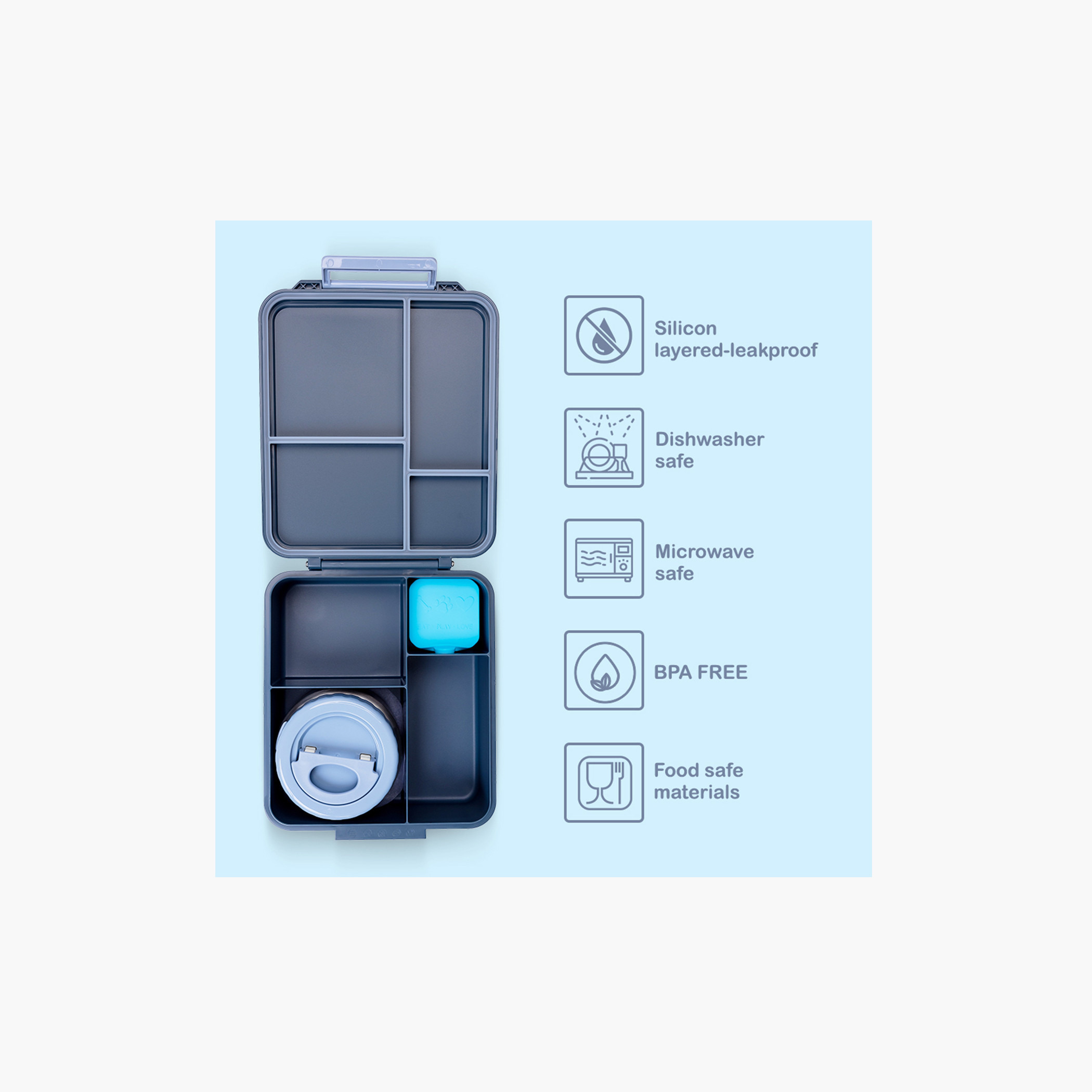 صندوق غداء جامبو مع ترمس ووعاء صلصة بينتو من إيزي كيدز-school-lunchessentials-lunchboxes-image-10