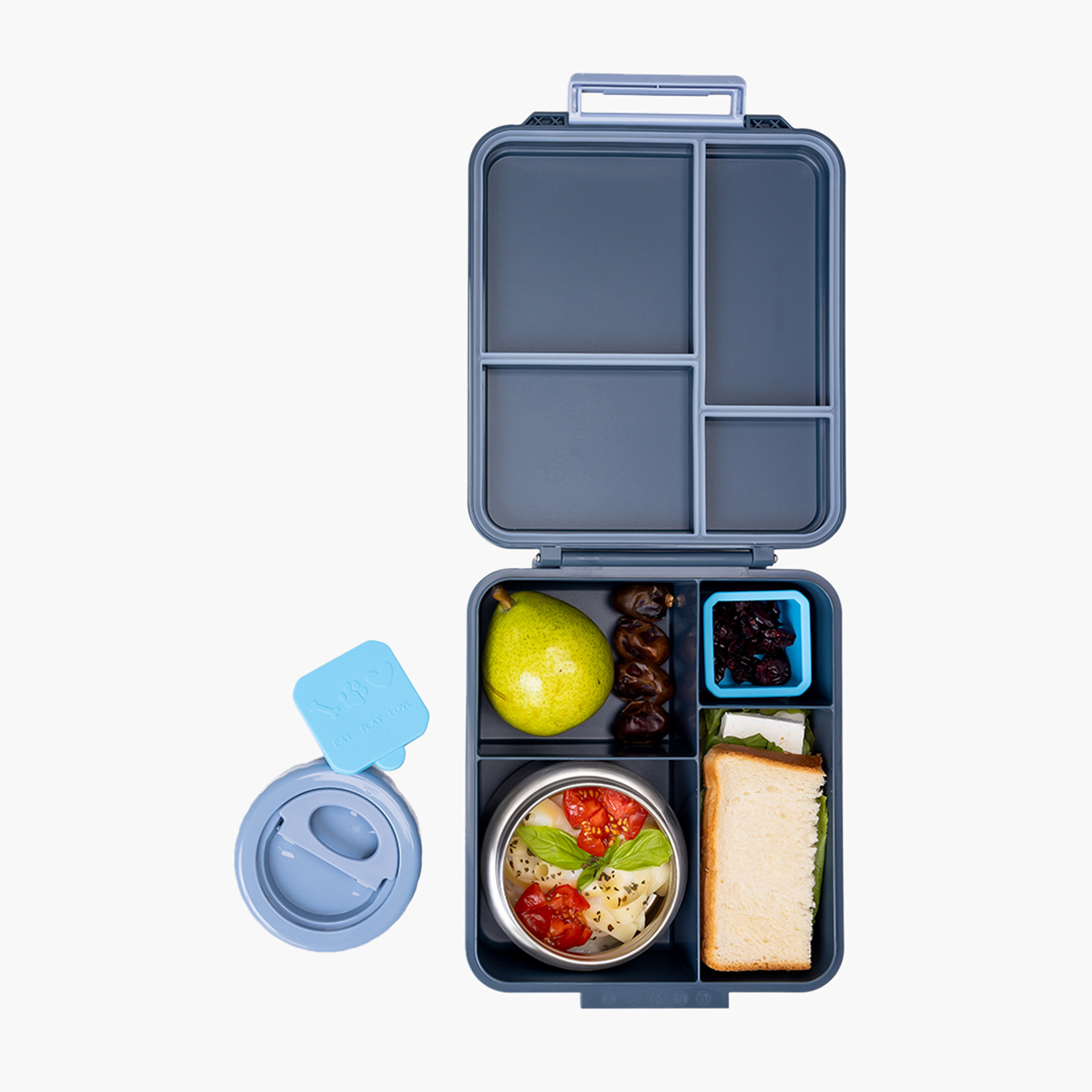 صندوق غداء جامبو مع ترمس ووعاء صلصة بينتو من إيزي كيدز-school-lunchessentials-lunchboxes-image-3