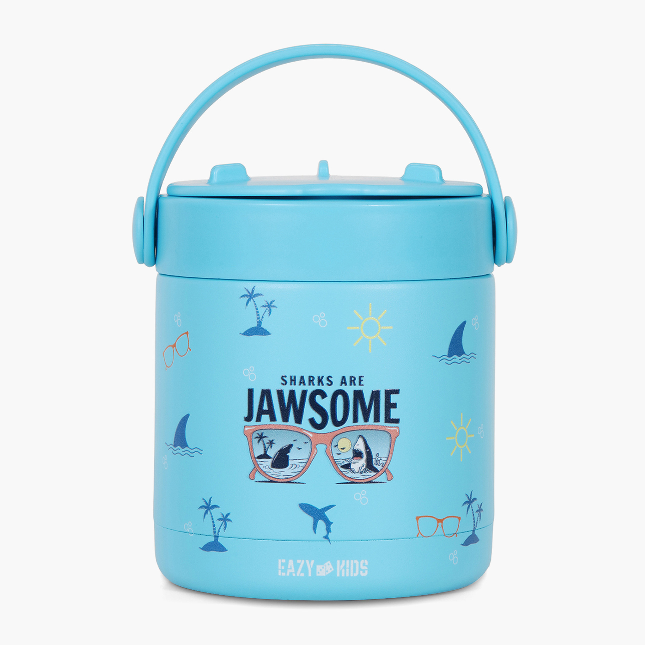 جرة طعام ستانلس ستيل معزولة بطبعات من إيزي كيدز - 350 مل-school-lunchessentials-lunchboxes-image-10