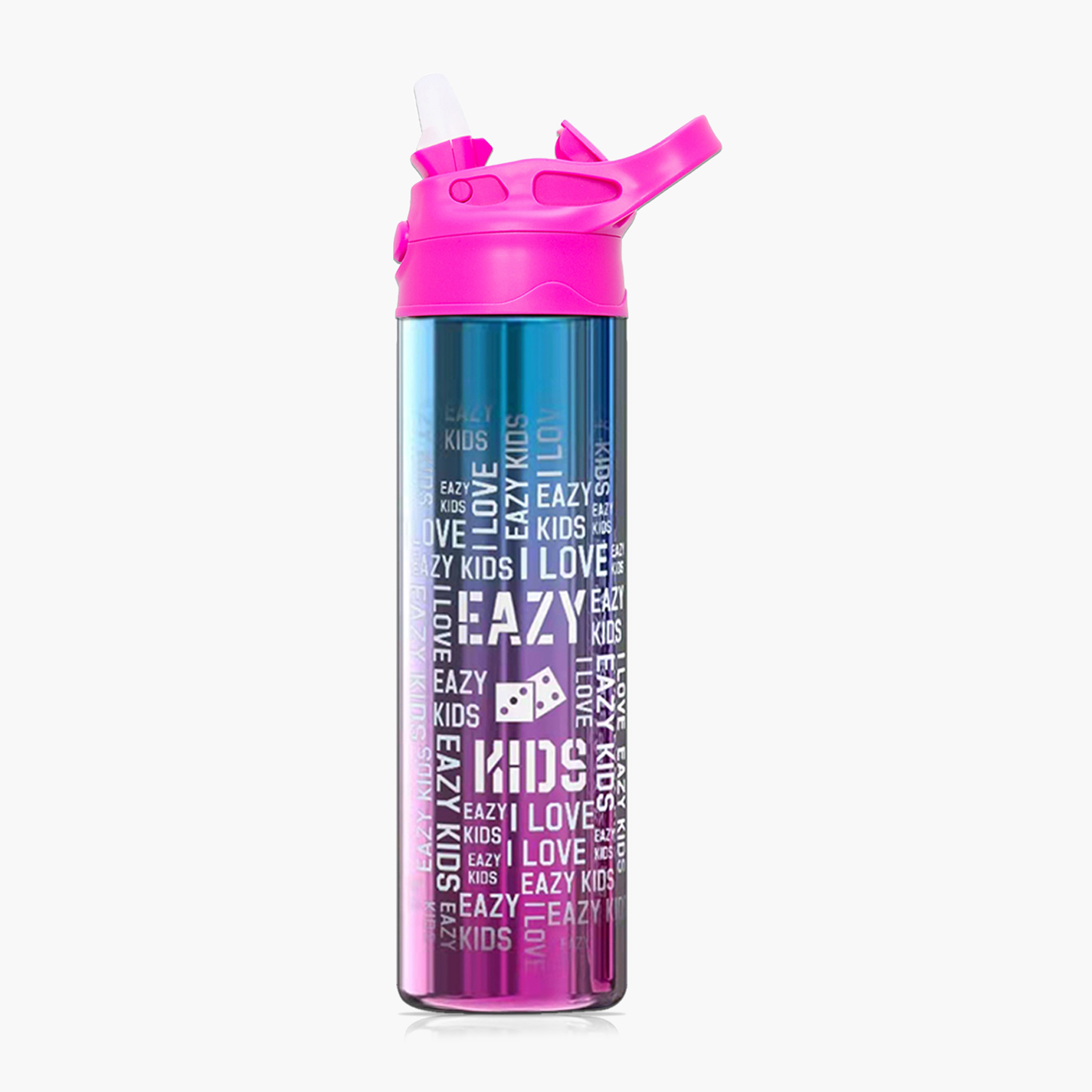 قارورة مياه ستانلس ستيل بجدار مزدوج وطبعات من إيزي كيدز - 520 مل-school-waterbottles-image-2