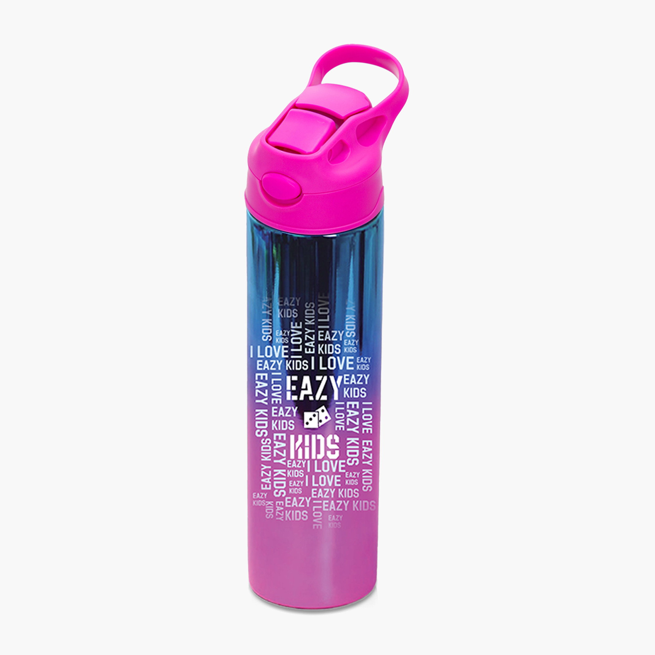 قارورة مياه ستانلس ستيل بجدار مزدوج وطبعات من إيزي كيدز - 520 مل-school-waterbottles-image-1