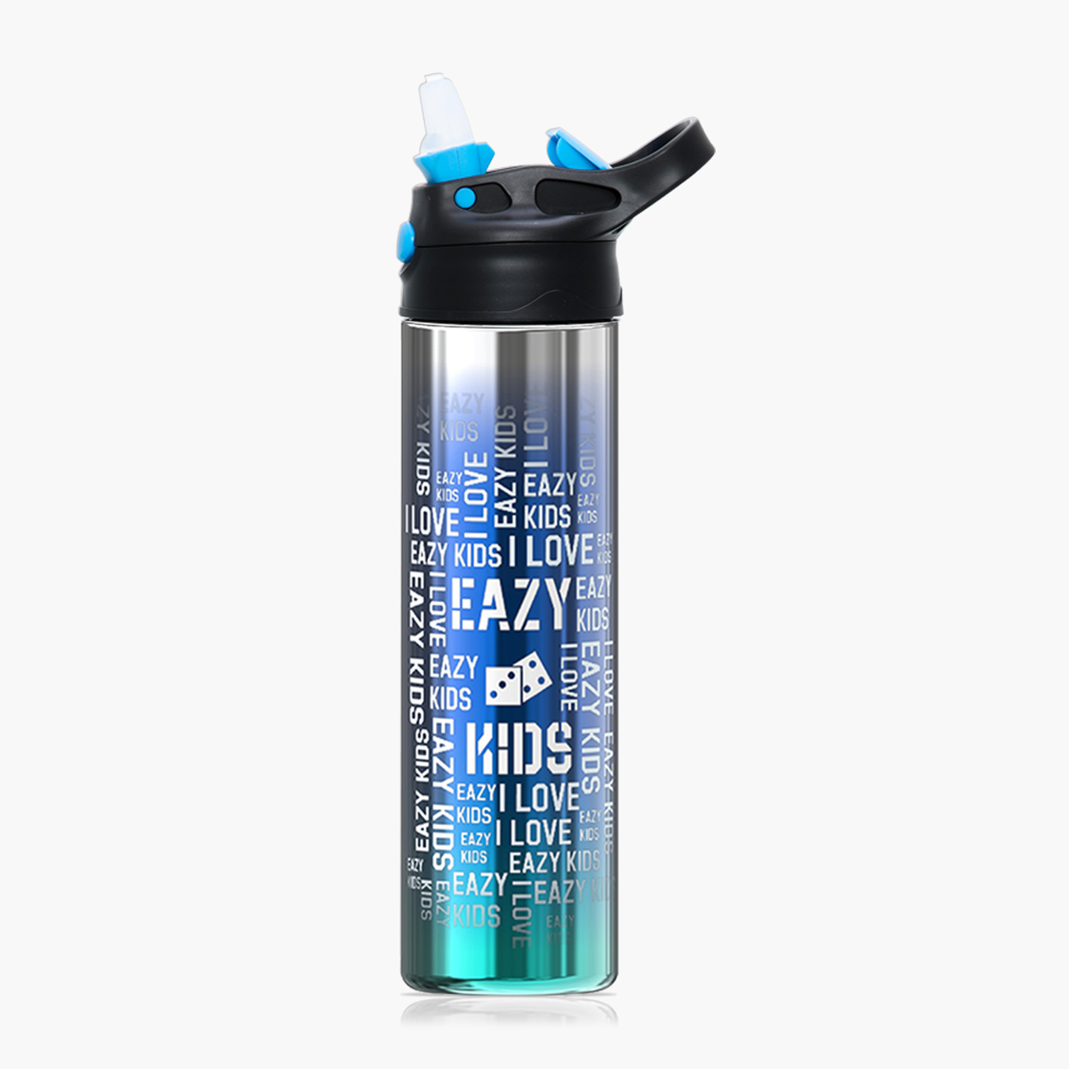 Eazy Kids Typographic Print Double Wall Stainless Steel Water Bottle - 520 ml-school-waterbottles-image-2