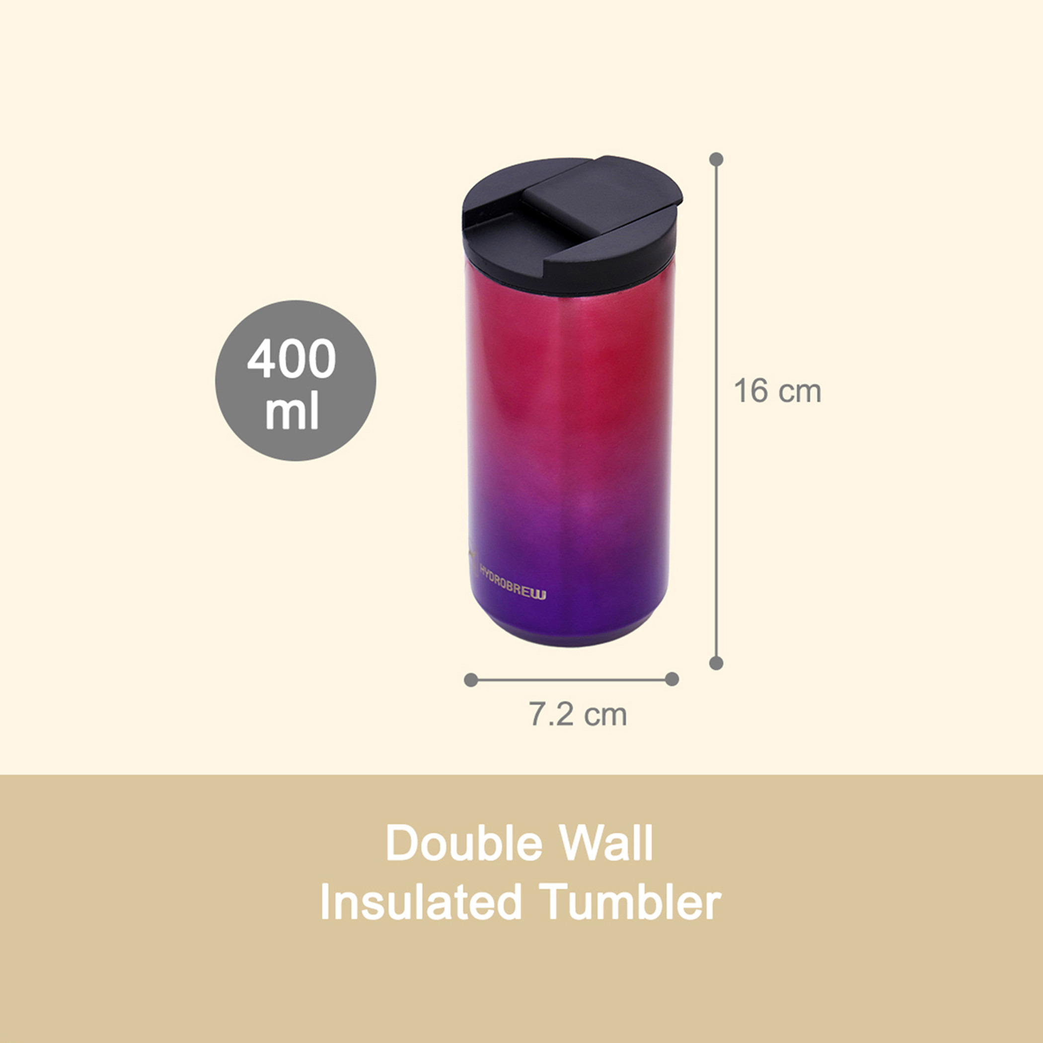 قارورة مياه كوب معزولة ستانليس ستيل من هيدروبرو- 400 مل-school-waterbottles-image-3