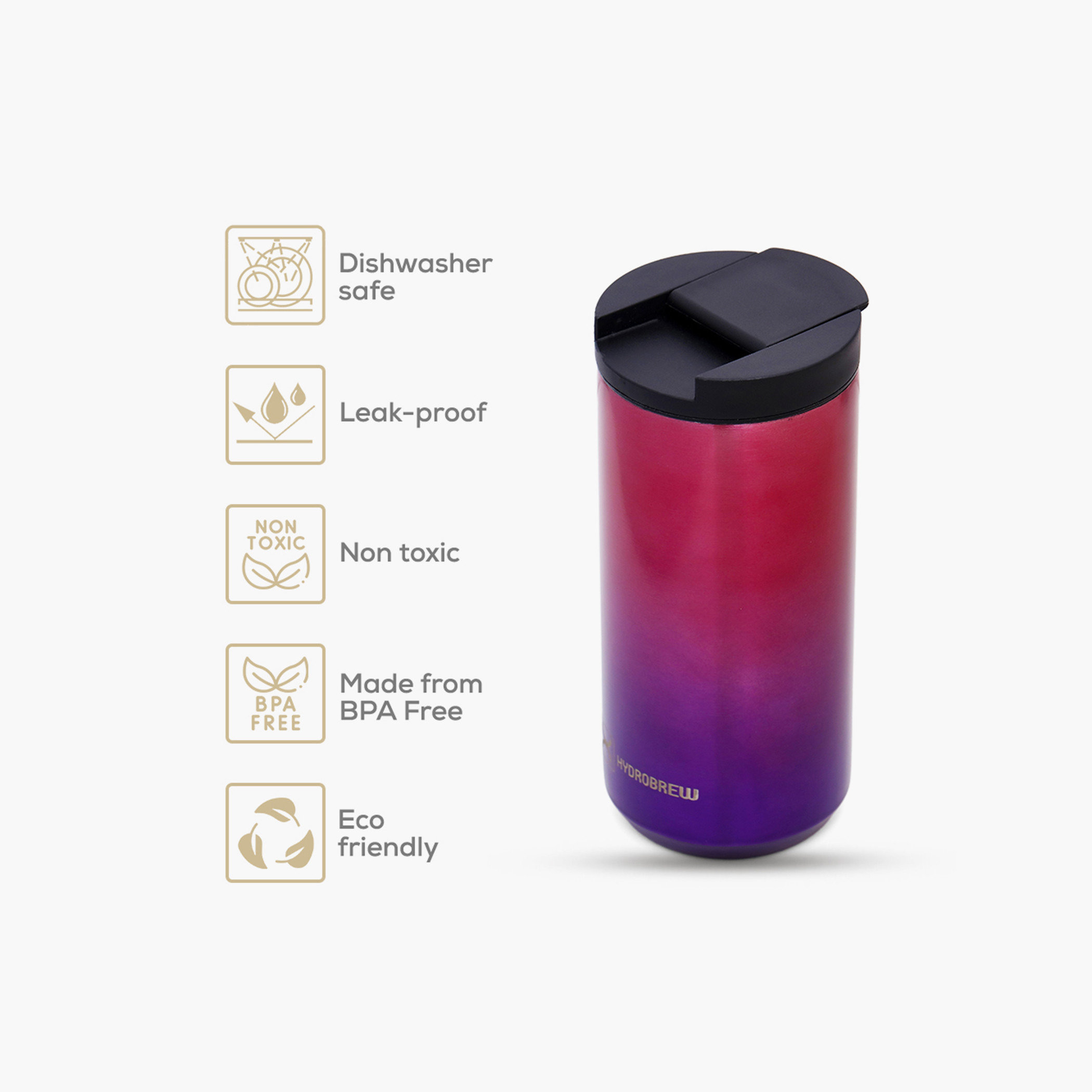 قارورة مياه كوب معزولة بجدار مزدوج من هيدروبرو - 500 مل-school-waterbottles-image-4