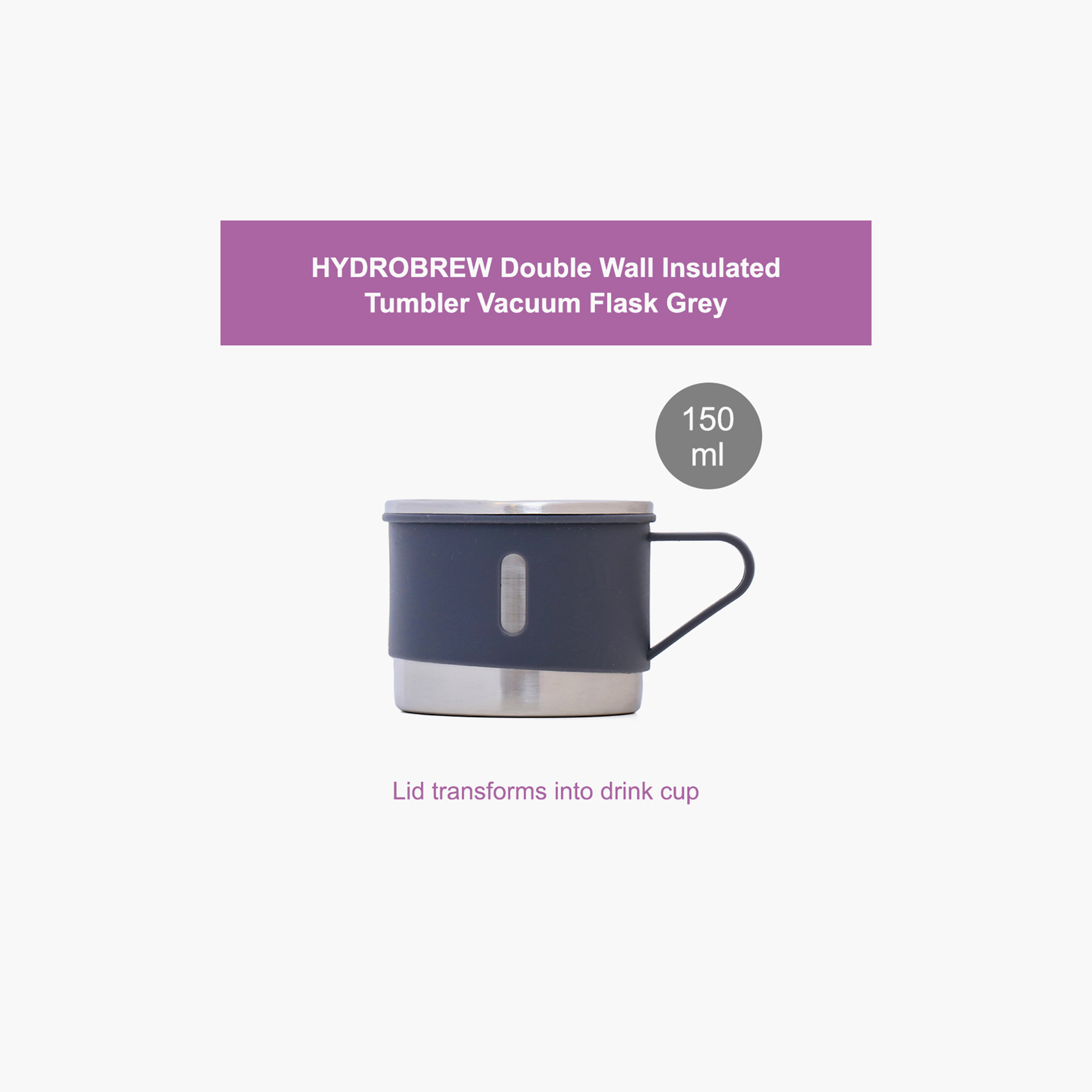 Hydrobrew Insulated Vacuum Flask - 150 ml-household-dining-teaandcoffee-travelmugsandsippers-image-8