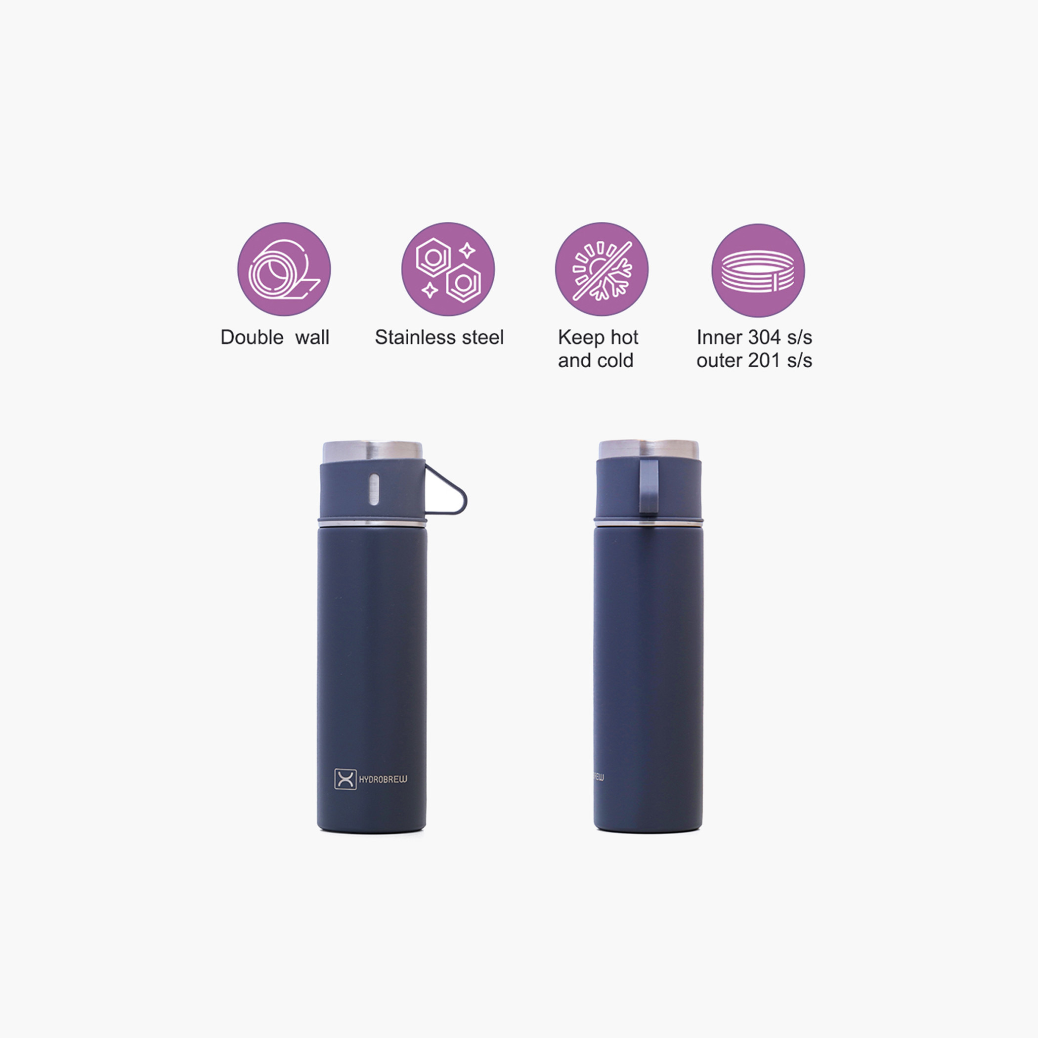 Hydrobrew Insulated Vacuum Flask - 150 ml-household-dining-teaandcoffee-travelmugsandsippers-image-9