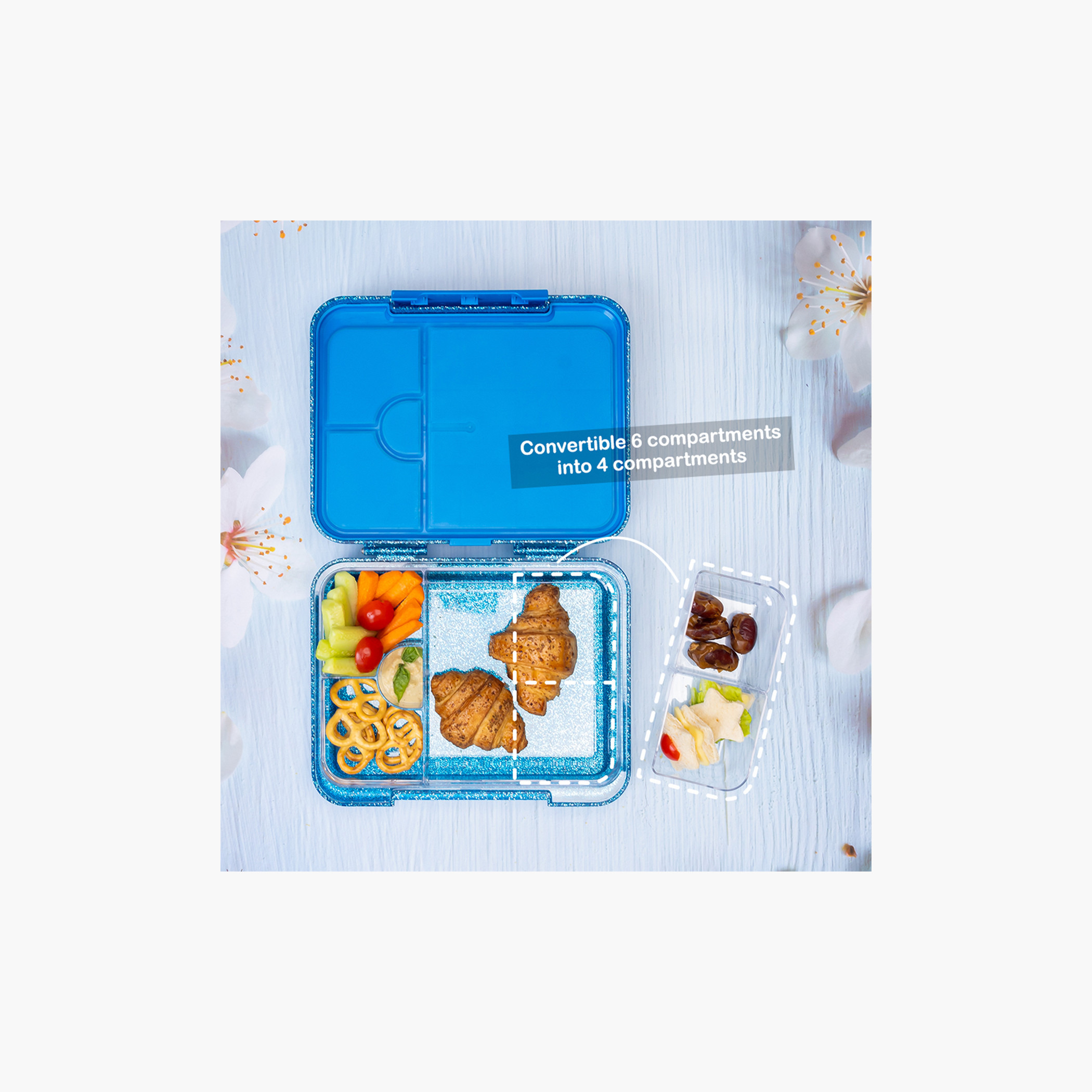 صندوق غداء بينتو قابل للتحويل ومزين بـ 6-4 أقسام من هيدروبرو-school-lunchessentials-lunchboxes-image-2