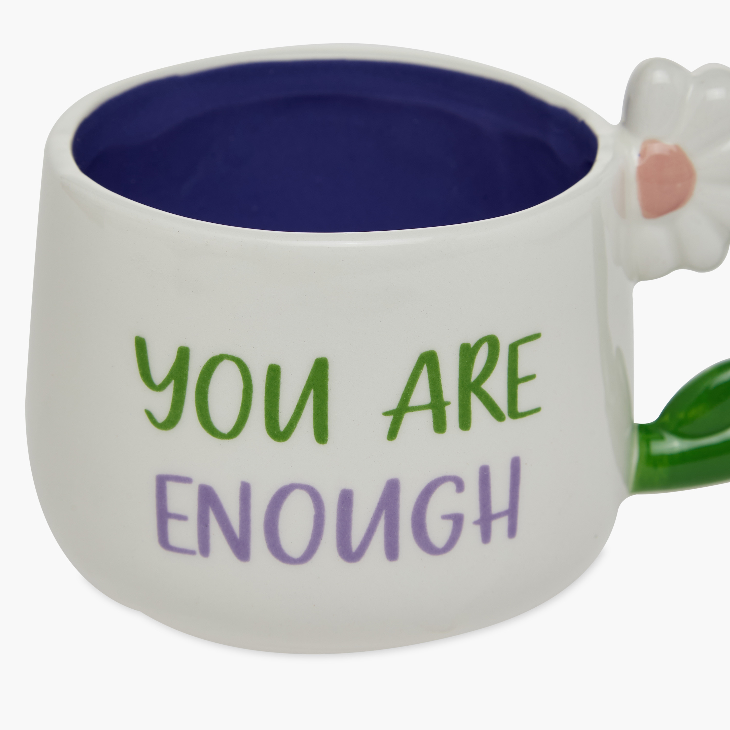 Slogan Print Ceramic Mug with Flower Handle - 400 ml-household-dining-teaandcoffee-mugsandcups-image-3