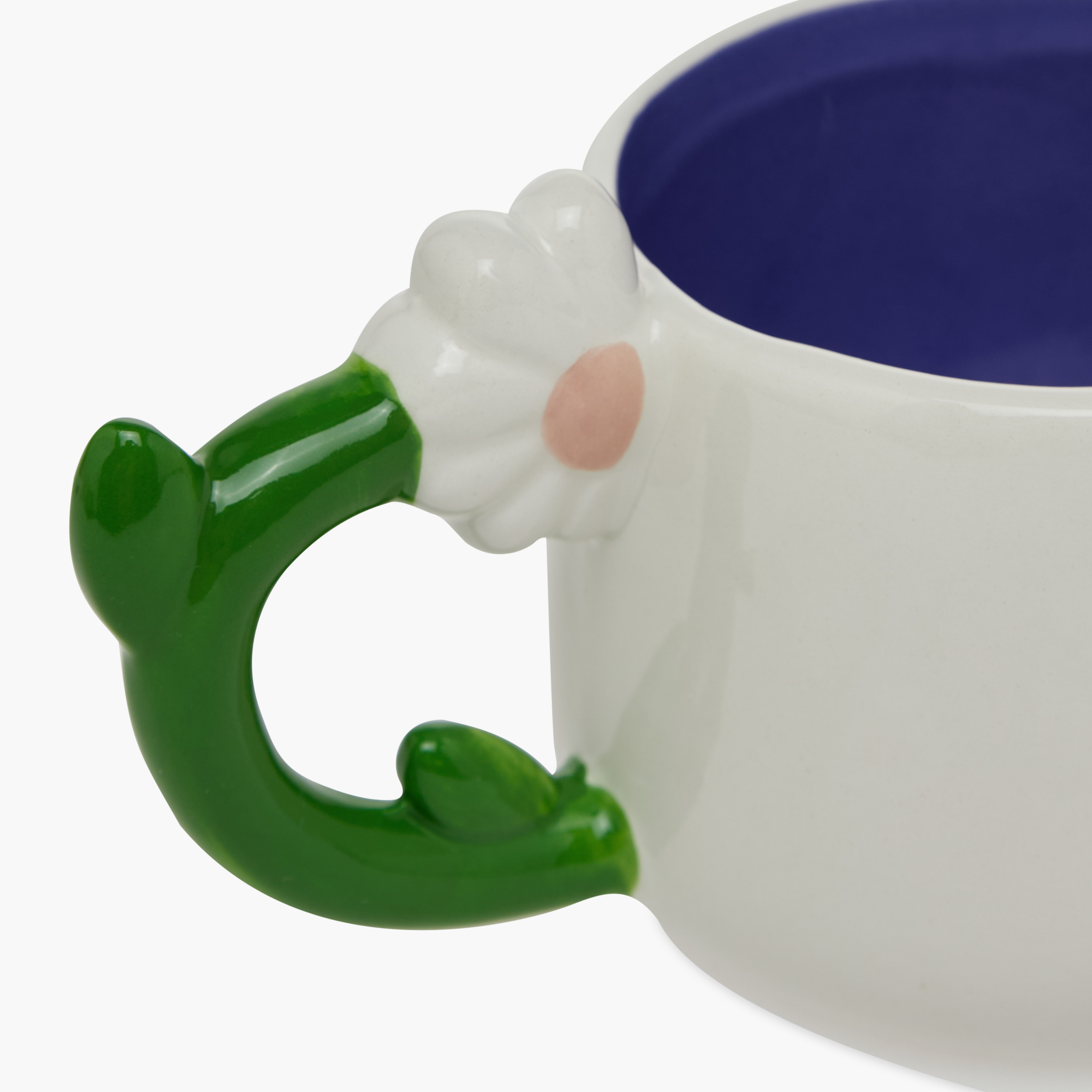 Slogan Print Ceramic Mug with Flower Handle - 400 ml-household-dining-teaandcoffee-mugsandcups-image-4