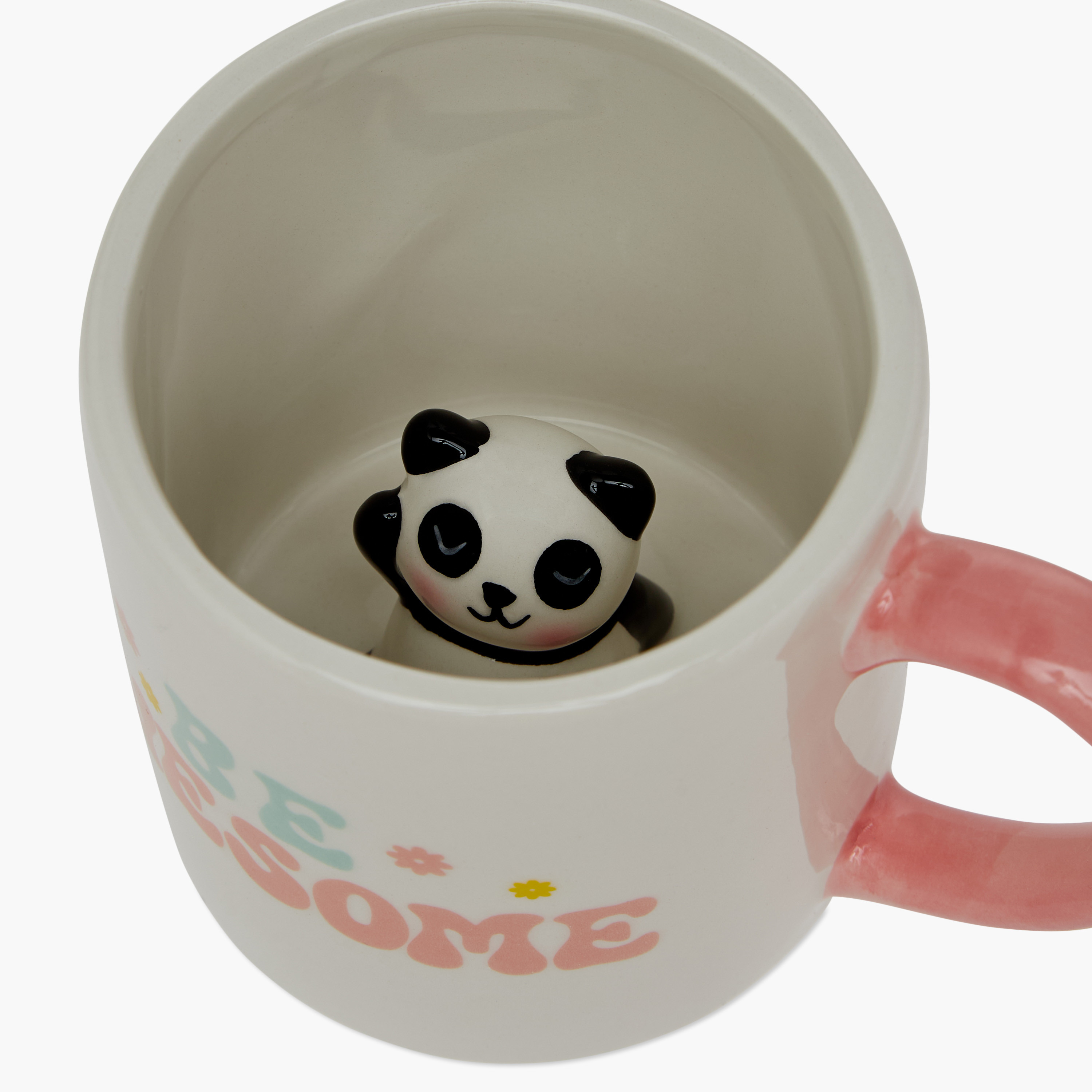 Slogan Print Ceramic Mug with Panda Surprise and Handle - 390 ml-household-dining-teaandcoffee-mugsandcups-image-4