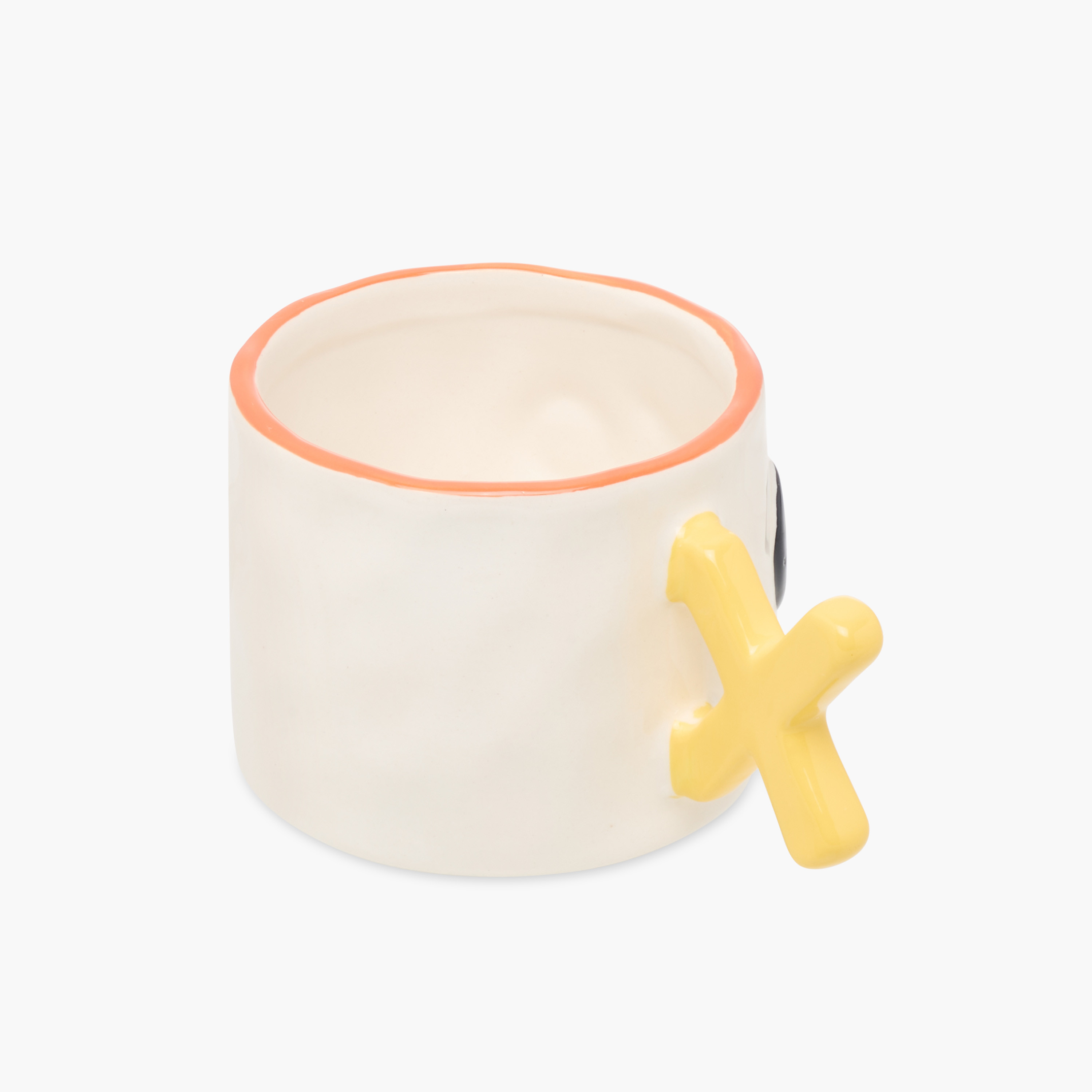 Typography Print Ceramic Mug with Letter X Handle - 390 ml-household-dining-teaandcoffee-mugsandcups-image-2