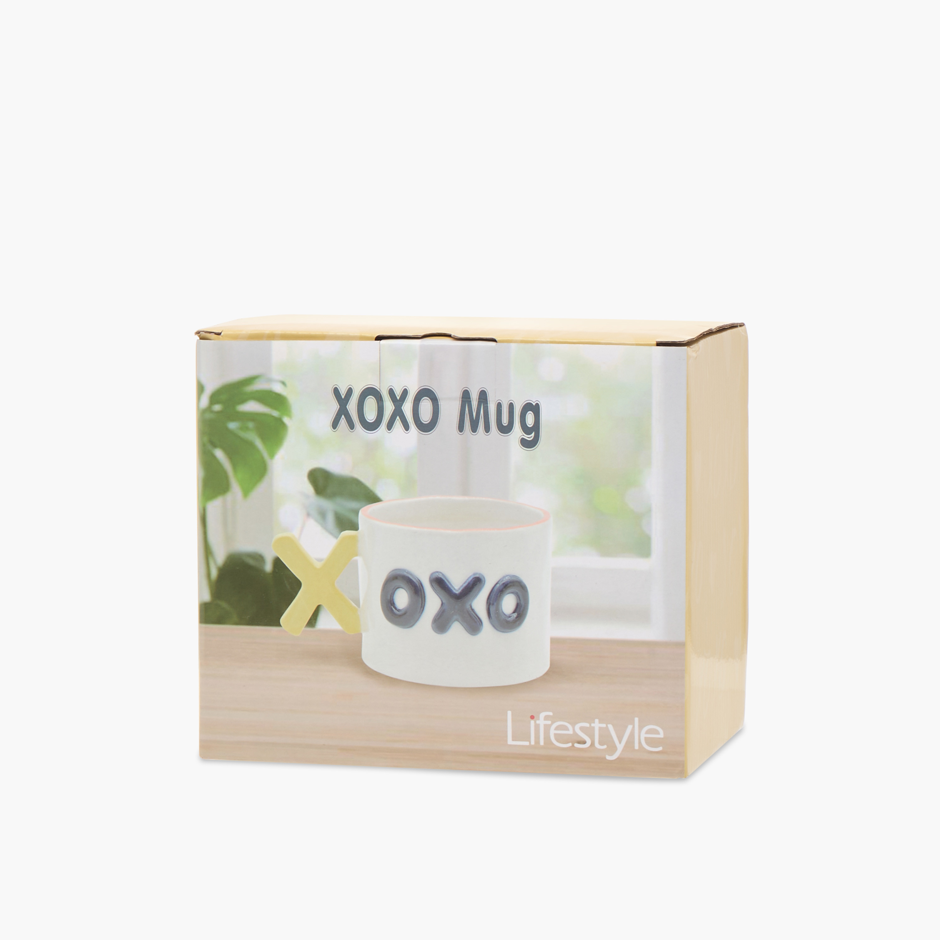 Typography Print Ceramic Mug with Letter X Handle - 390 ml-household-dining-teaandcoffee-mugsandcups-image-4