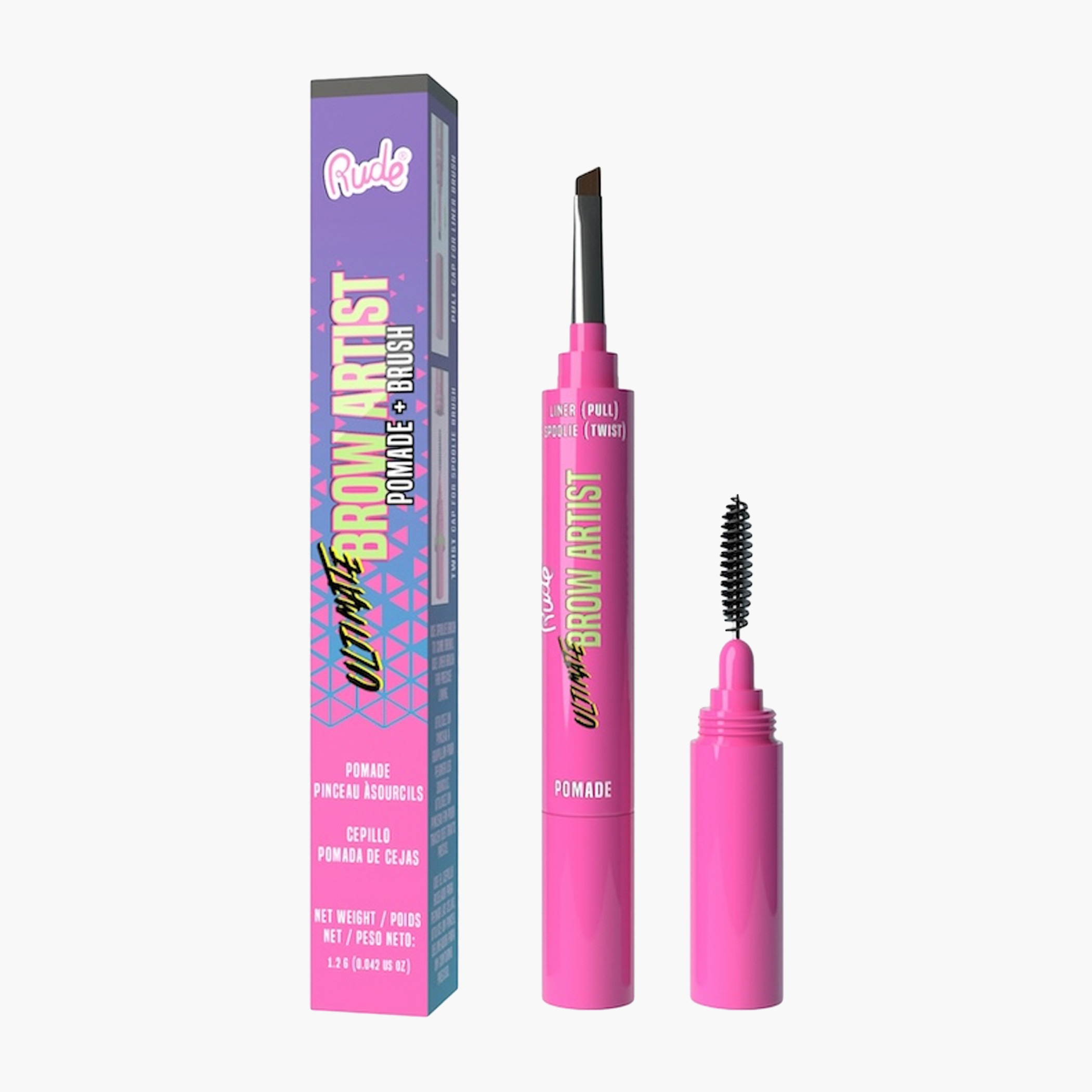 Rude Ultimate Brow Artist Pomade and Brush - 1.2 gms-beautyandpersonalcare-makeup-eyes-eyebrows-image-2