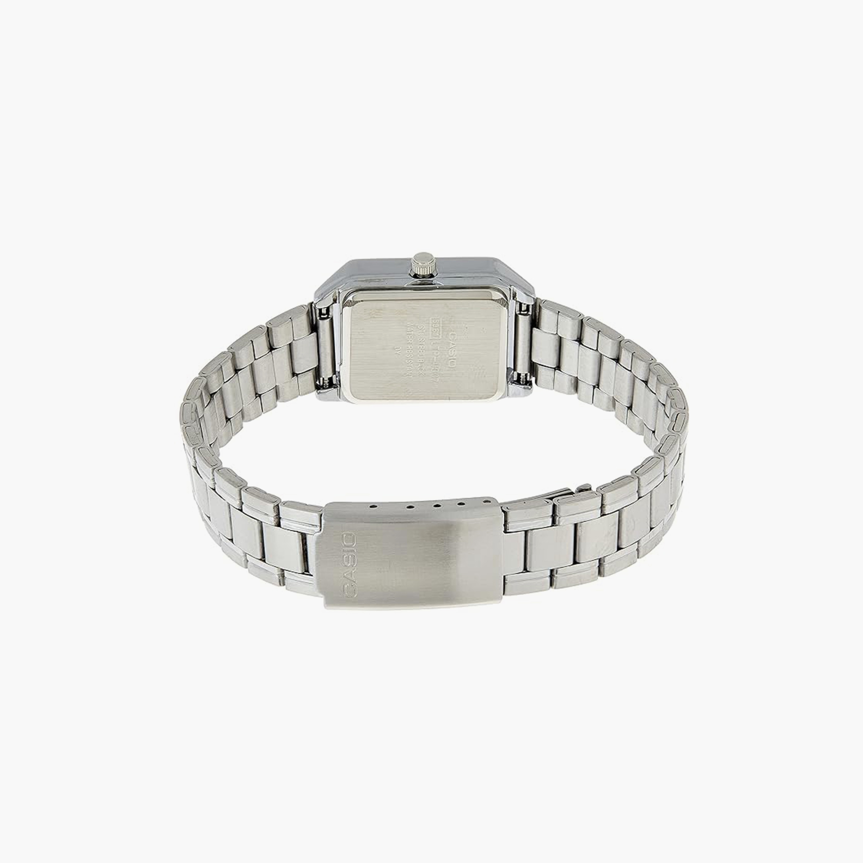 ساعة كاسيو للنساء 22 ملم فضية ذات انالوج من الستانلس ستيل | LTP-V007D-1EUDF-women-watchesandjewellery-watches-image-3