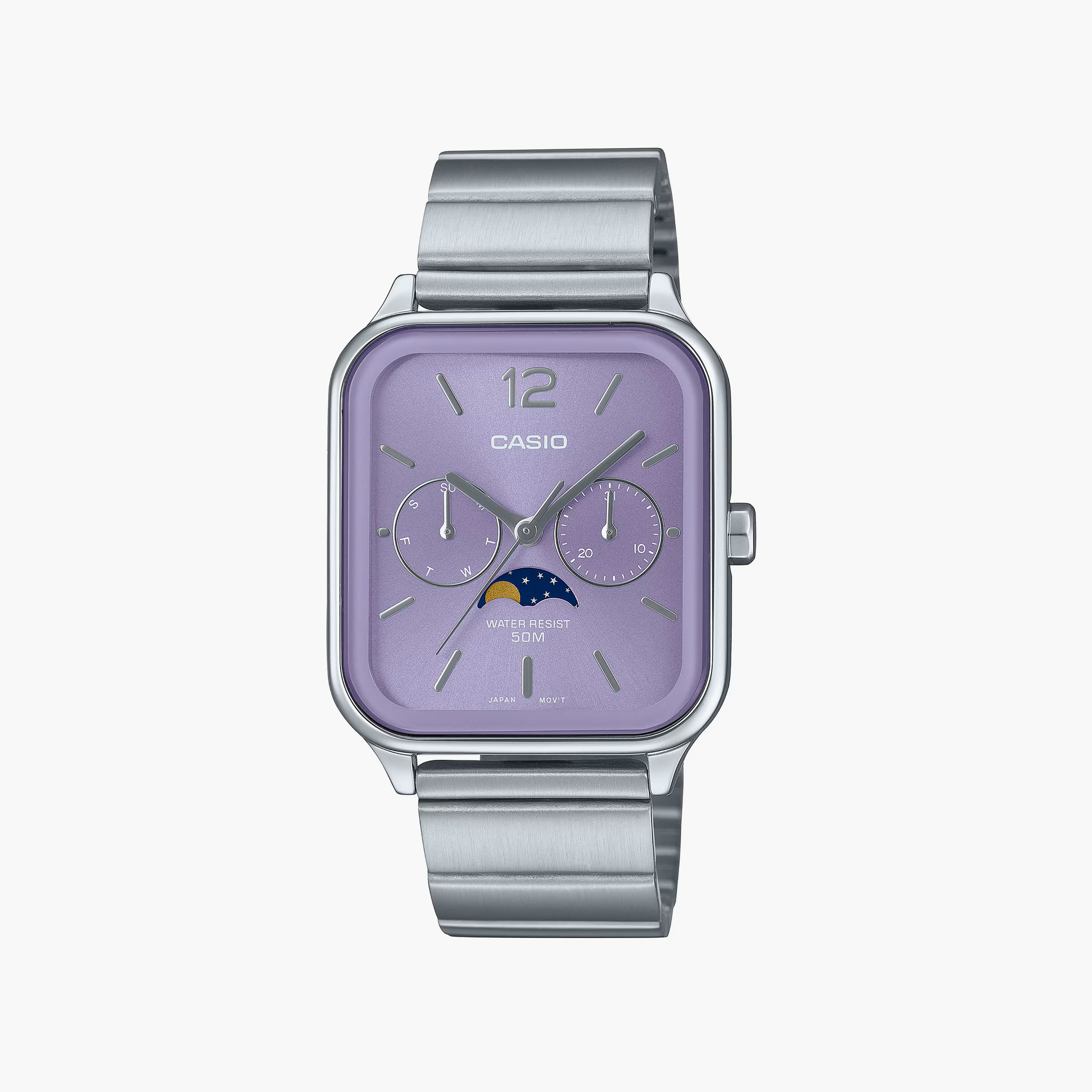 ساعة كاسيو للرجال 34 ملم فضية ذات انالوج من الستانلس ستيل | MTP-M305D-6AVDF-men-watchesandjewellery-watches-image-1