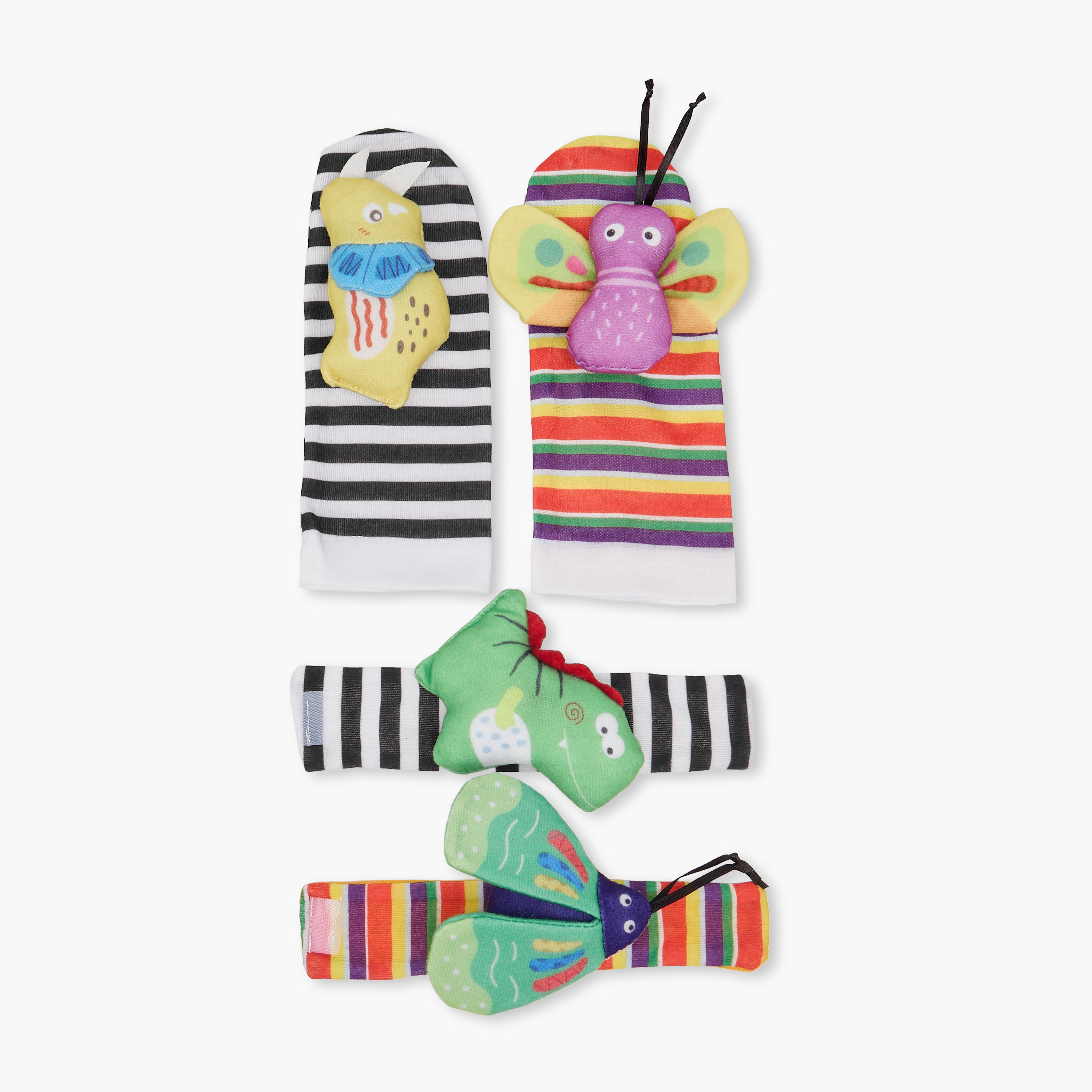 مجموعة ألعاب خشخيشة للمعصم والقدم 4 قطع من جونيورز-toys-babyandtoddlertoys-rattlesandteethers-image-2