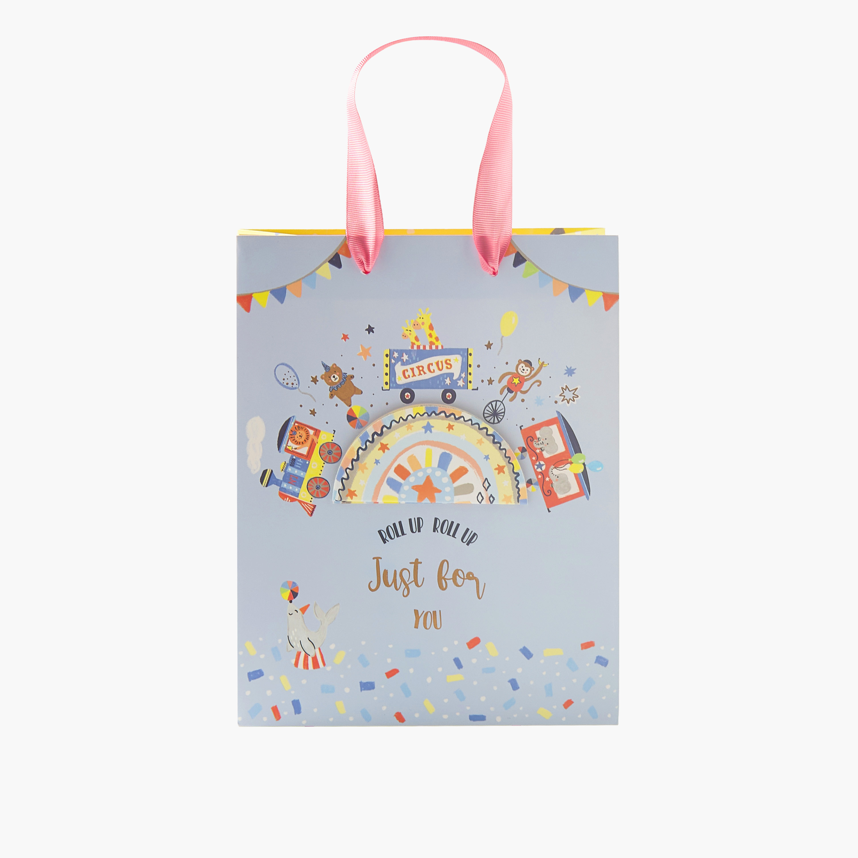 Findz Just For Fun Print Paper Gift Bag with Double Handle - 18x10x23 cms-household-giftingaccessories-giftings-image-1