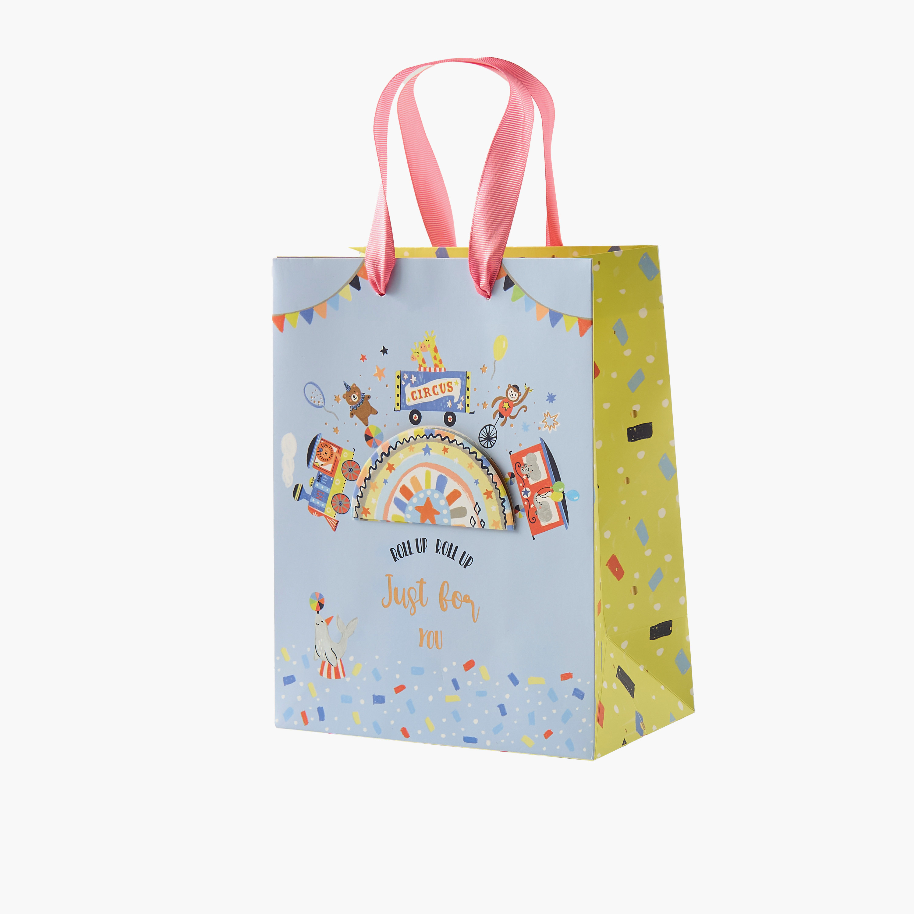 Findz Just For Fun Print Paper Gift Bag with Double Handle - 18x10x23 cms-household-giftingaccessories-giftings-image-2