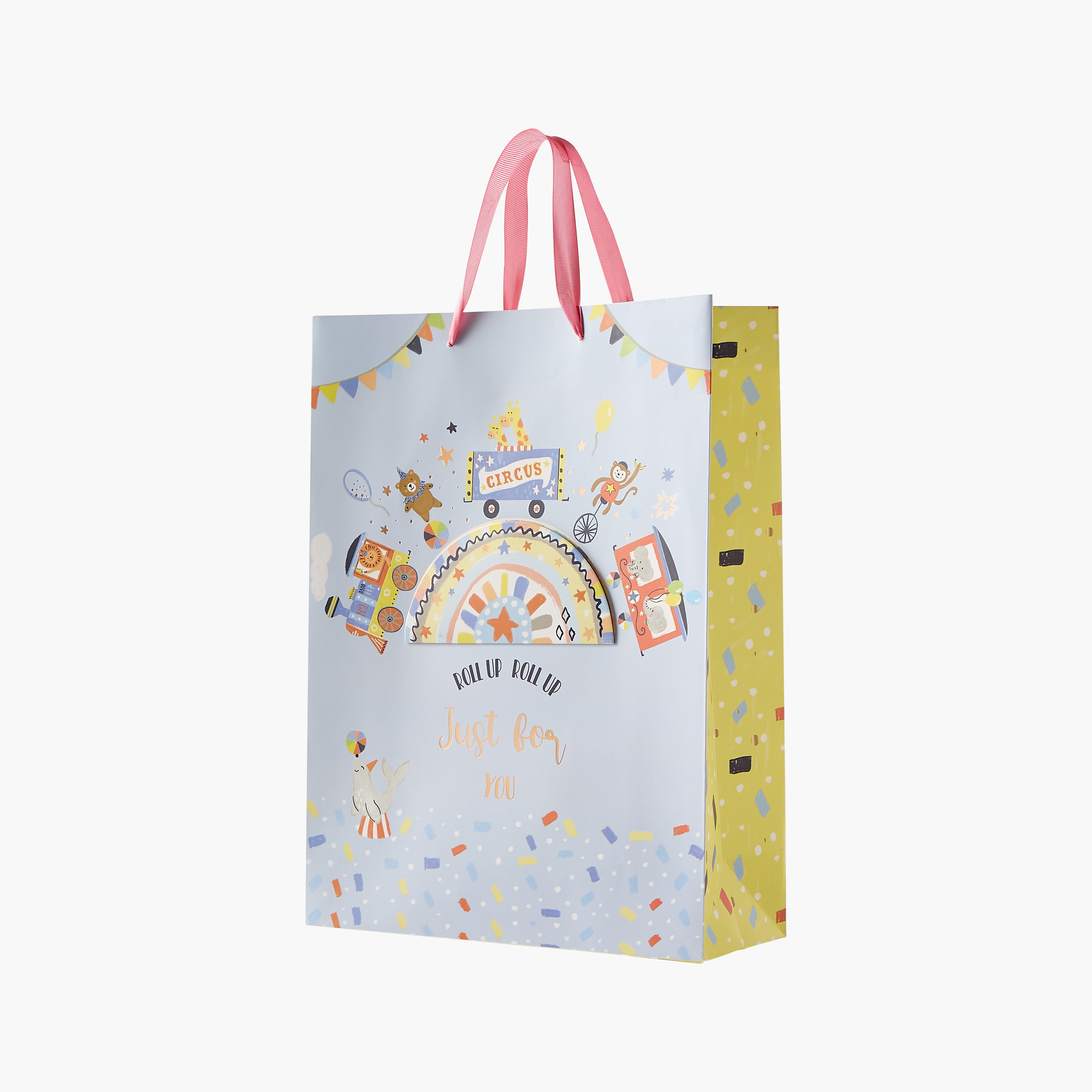 Findz Circus Print Paper Gift Bag - 31x12x42 cms-household-giftingaccessories-giftings-image-2