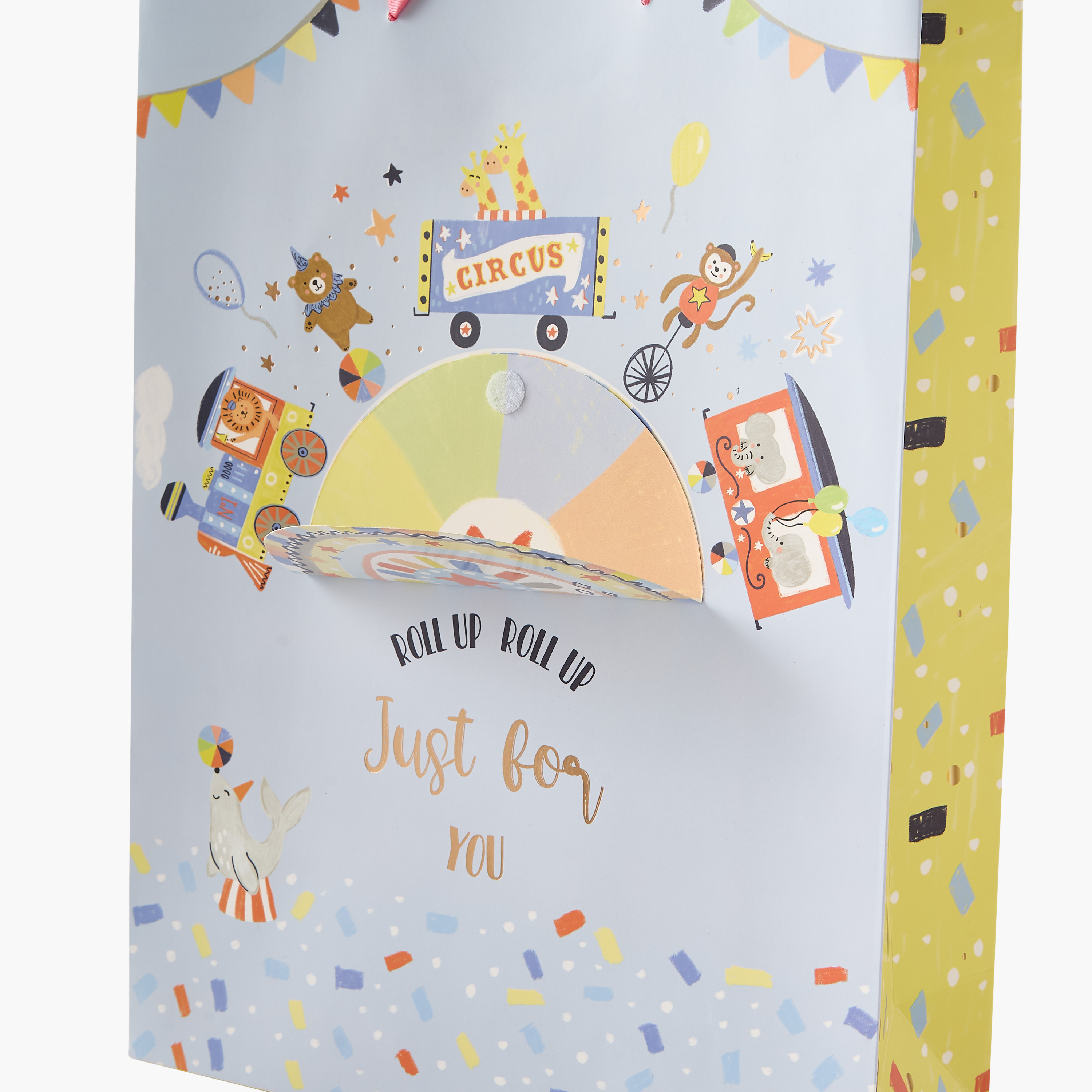 Findz Circus Print Paper Gift Bag - 31x12x42 cms-household-giftingaccessories-giftings-image-3