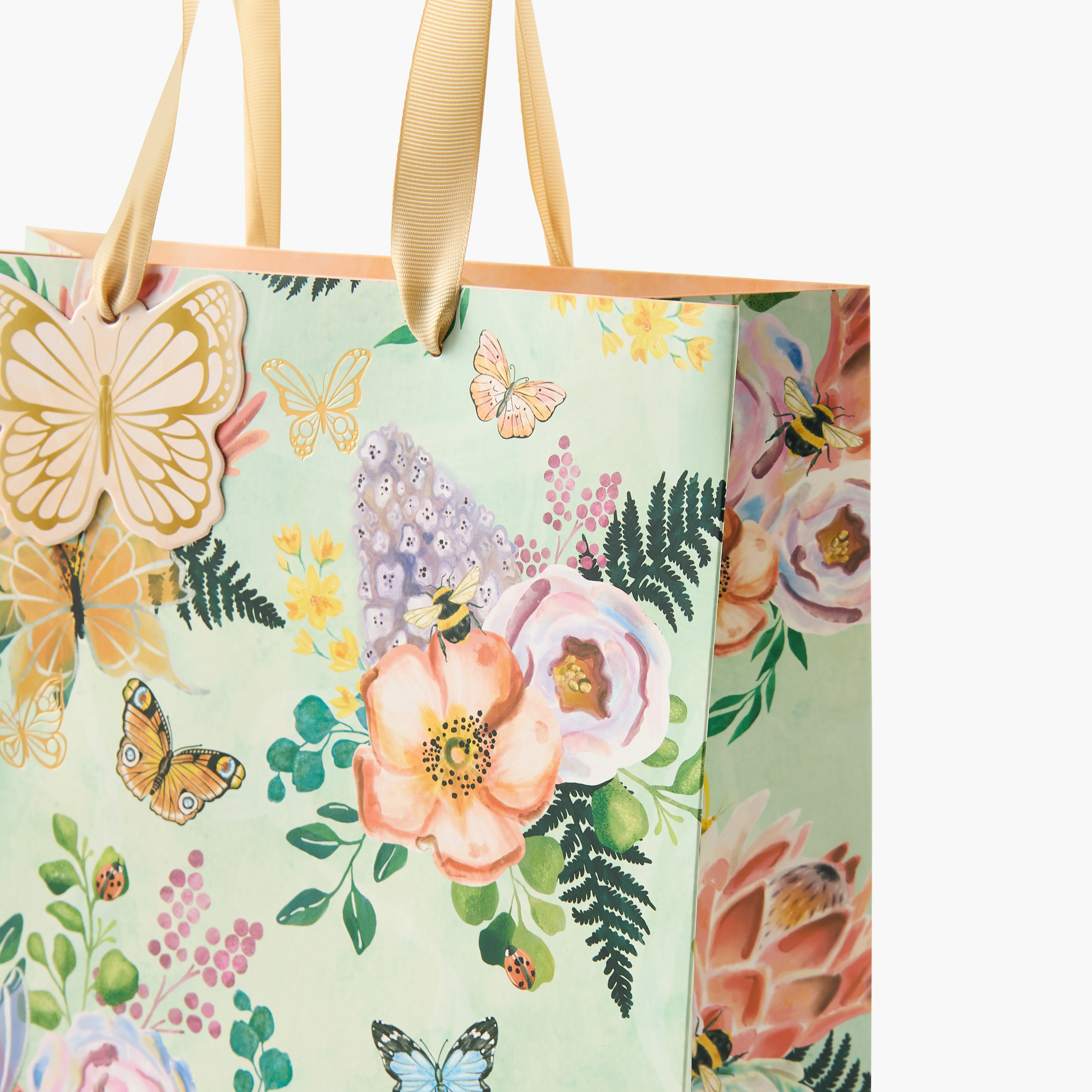 Findz Floral Print Paper Gift Bag - 26x12x32 cms-household-giftingaccessories-giftings-image-3