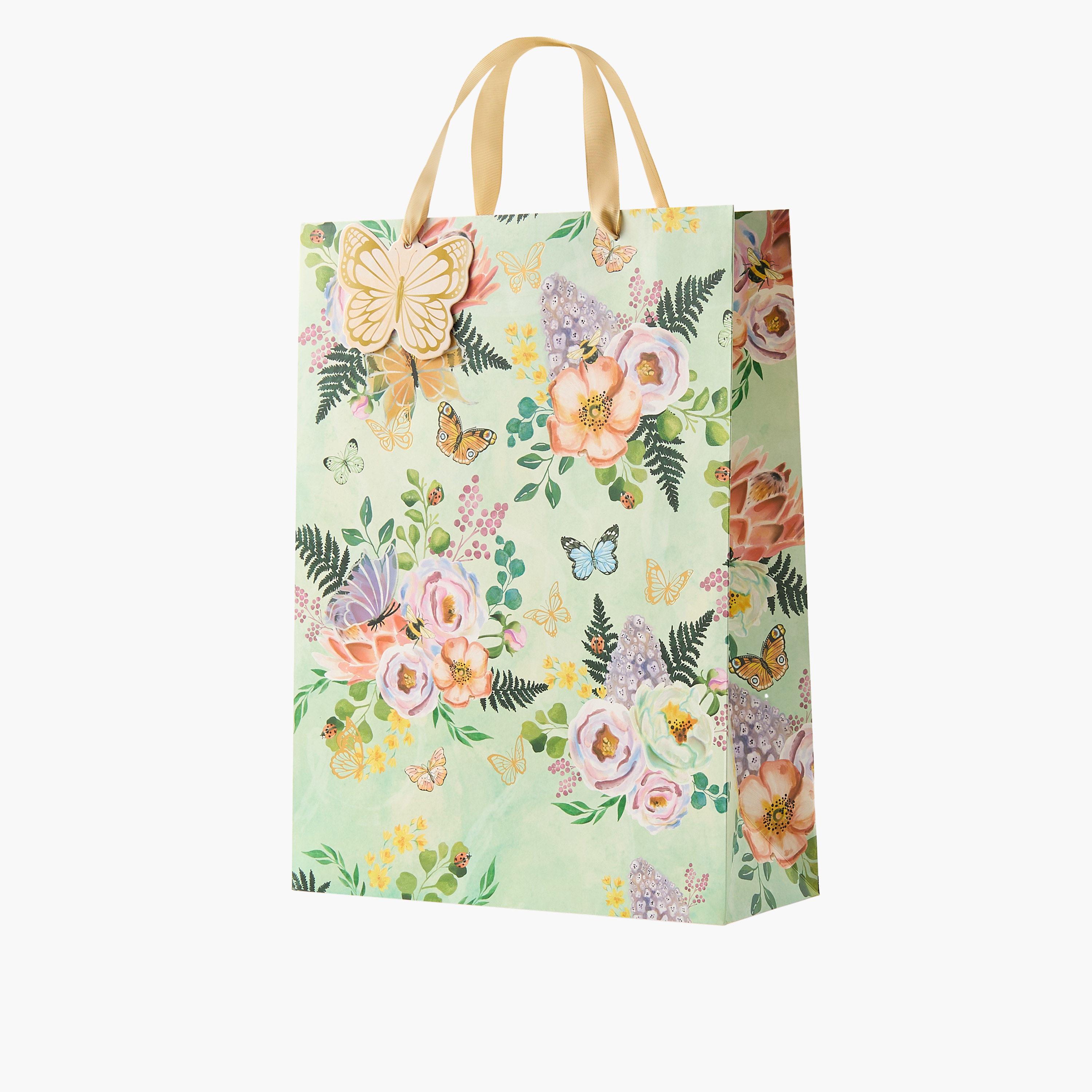 شنطة هدايا ورقية بطبعات ومقبض مزدوج من فايندز - 31x12x42 سم-household-giftingaccessories-giftings-image-2