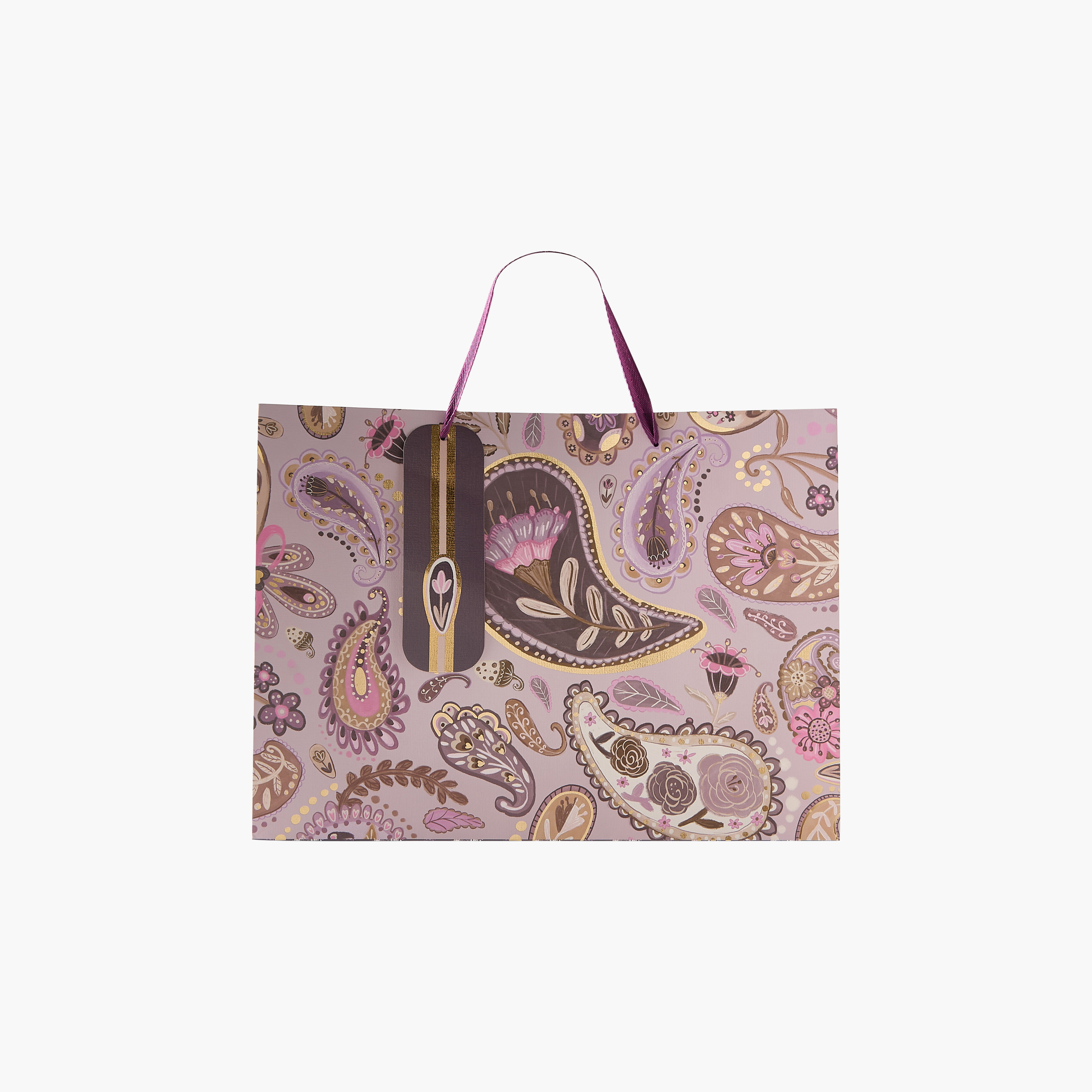 شنطة هدايا بمقابض وطبعات من فايندز - 31x12x26 سم-household-giftingaccessories-giftings-image-1
