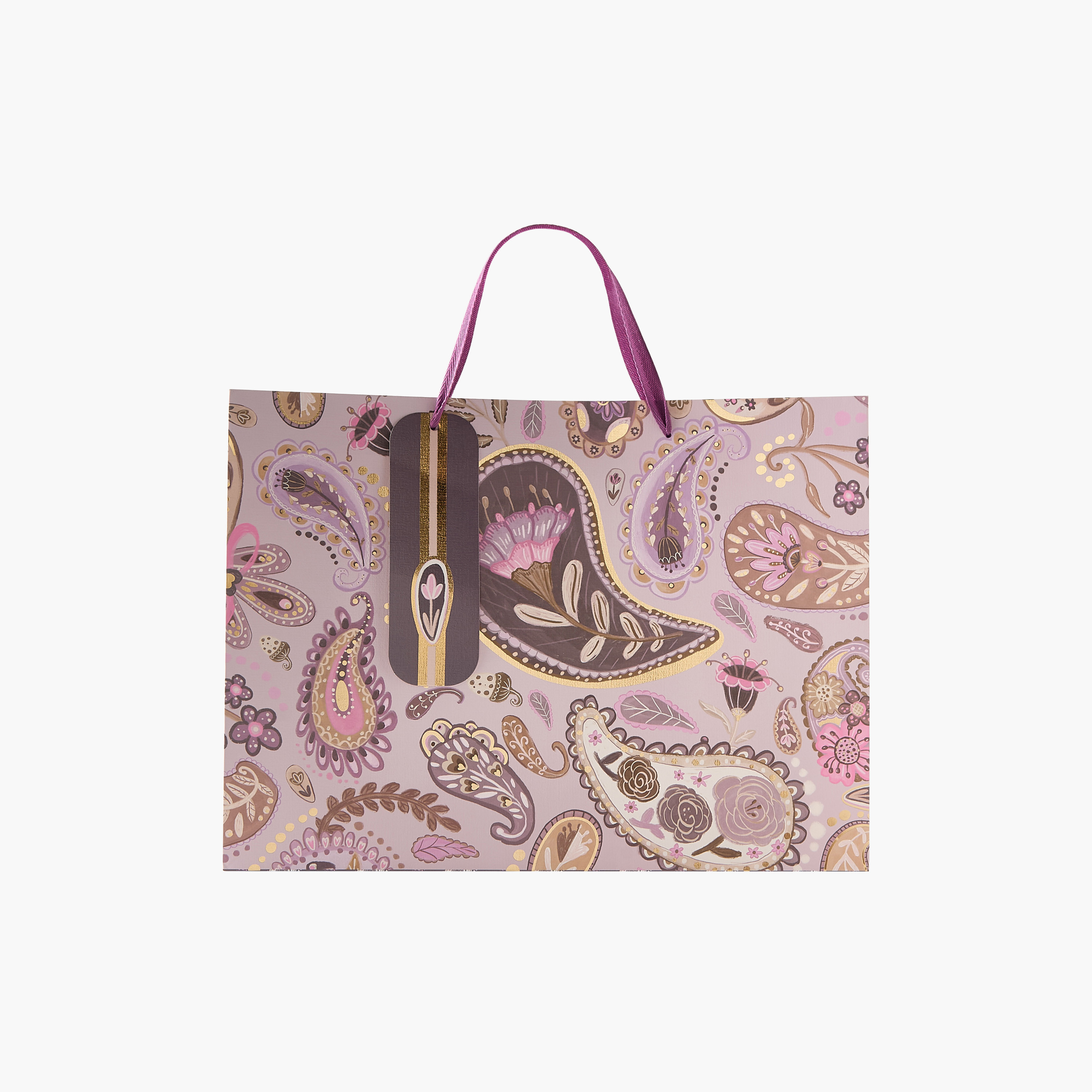 Findz All-Over Paisley Print Gift Bag with Handles - 42x12x31 cms-household-giftingaccessories-giftings-image-1