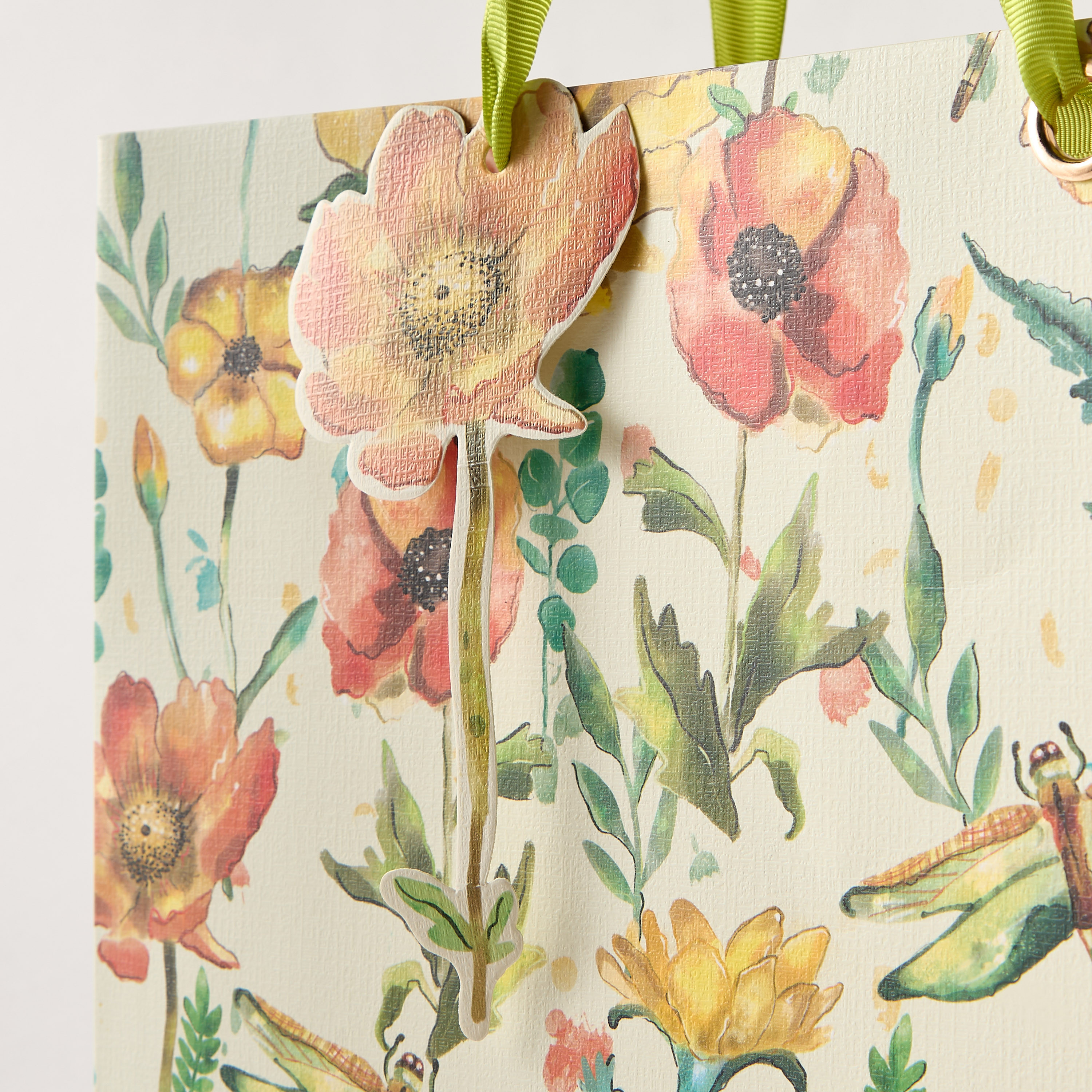 Findz All-Over Floral Print Gift Bag with Handles - 31x12x26 cm-household-giftingaccessories-giftings-image-3