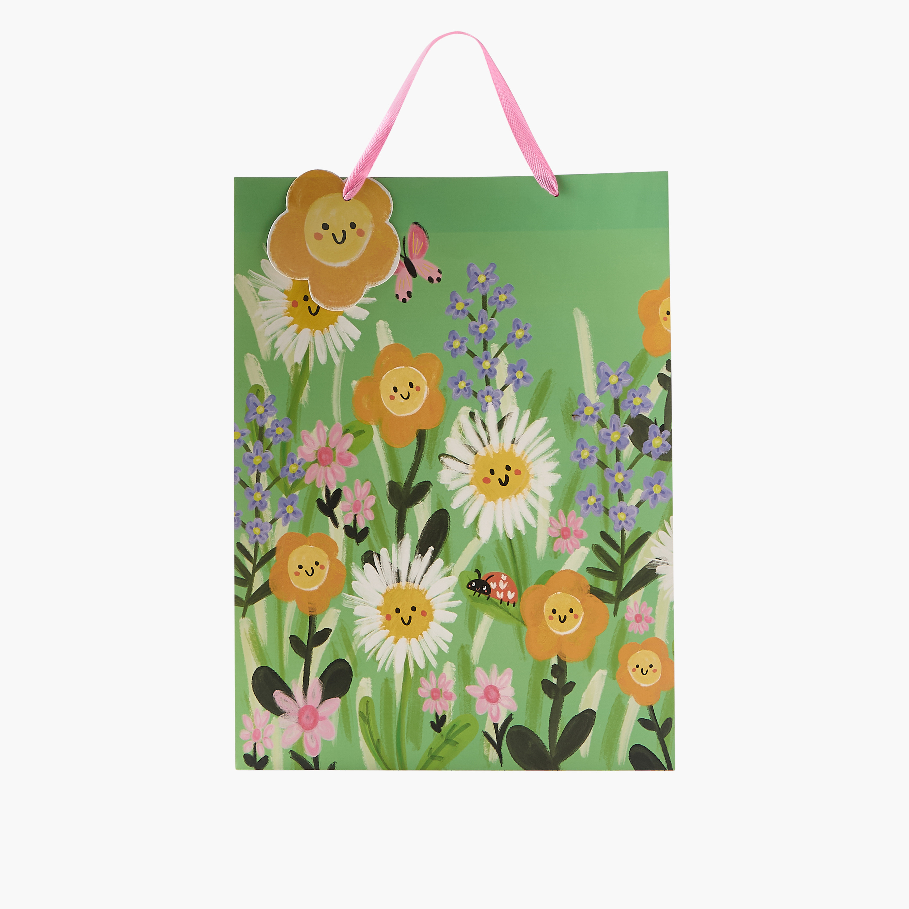 شنطة هدايا بمقابض وطبعات من فايندز - 18x10x23 سم-household-giftingaccessories-giftings-image-1
