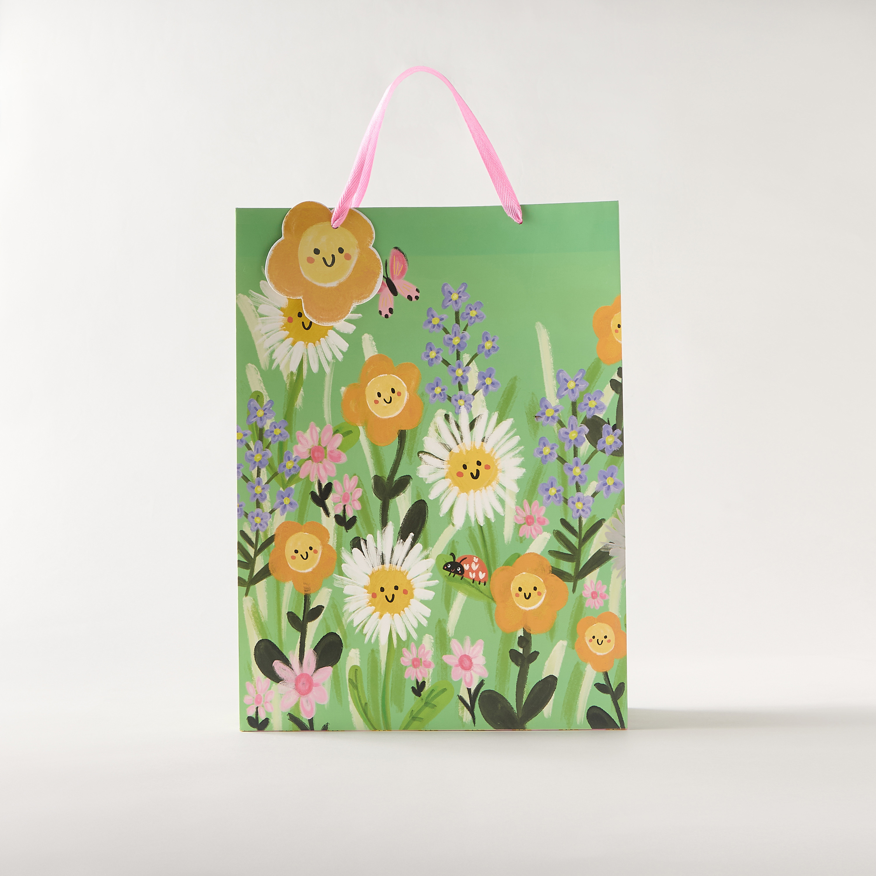 شنطة هدايا بطبعات زهرية مع مقابض من فايندز-household-giftingaccessories-giftings-image-1