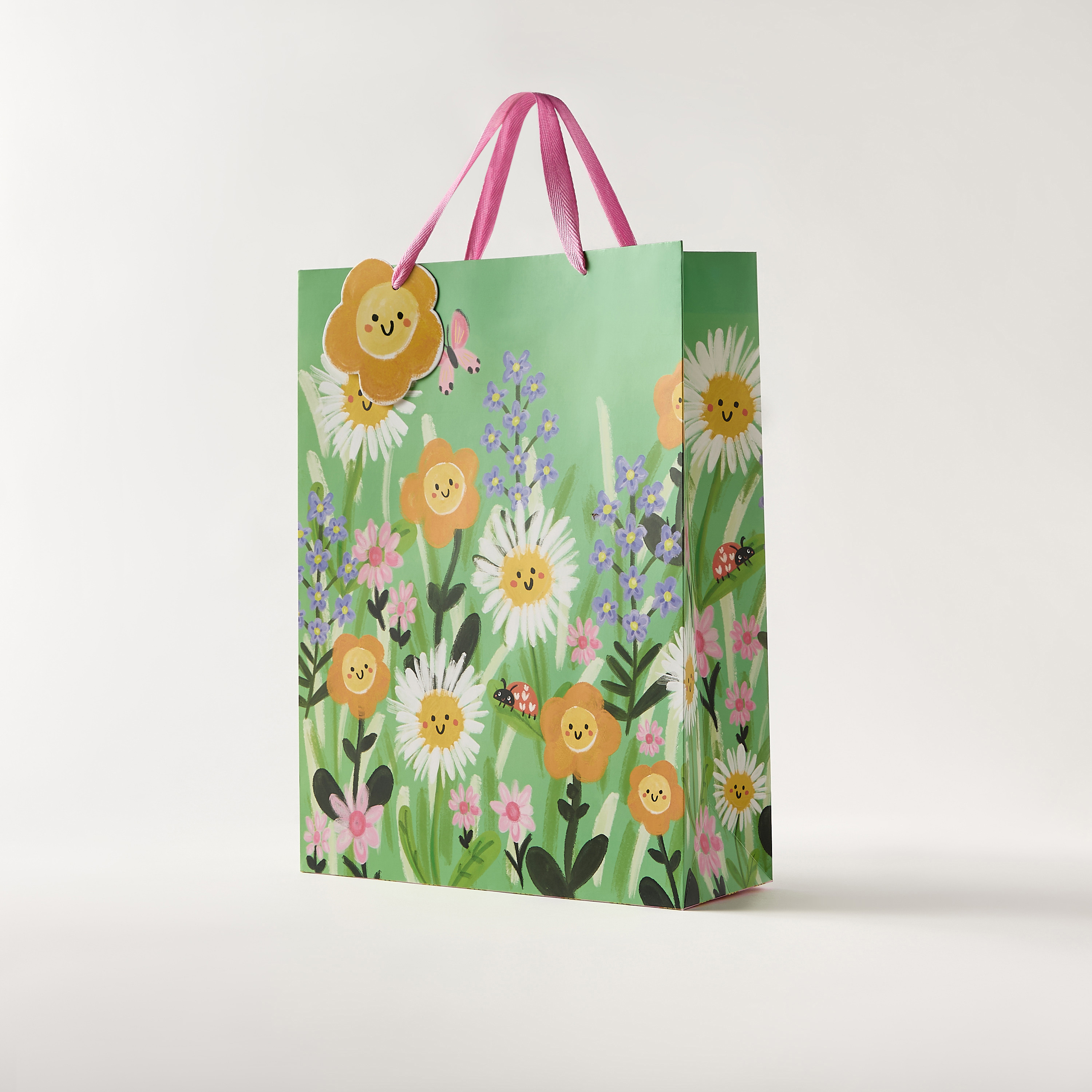شنطة هدايا بطبعات زهرية مع مقابض من فايندز-household-giftingaccessories-giftings-image-2
