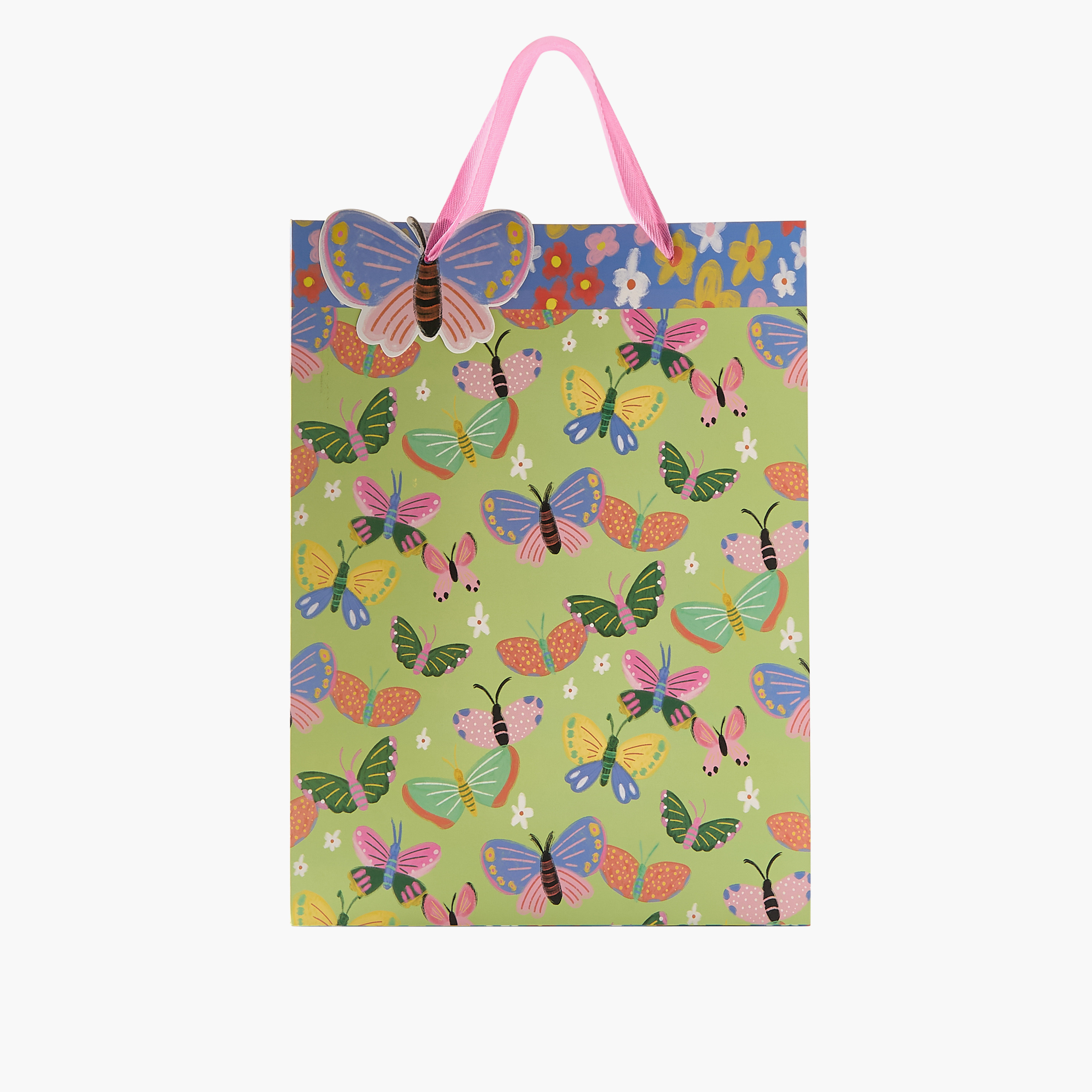 شنطة هدايا بمقابض وطبعات من فايندز - 18x10x23 سم-household-giftingaccessories-giftings-image-1