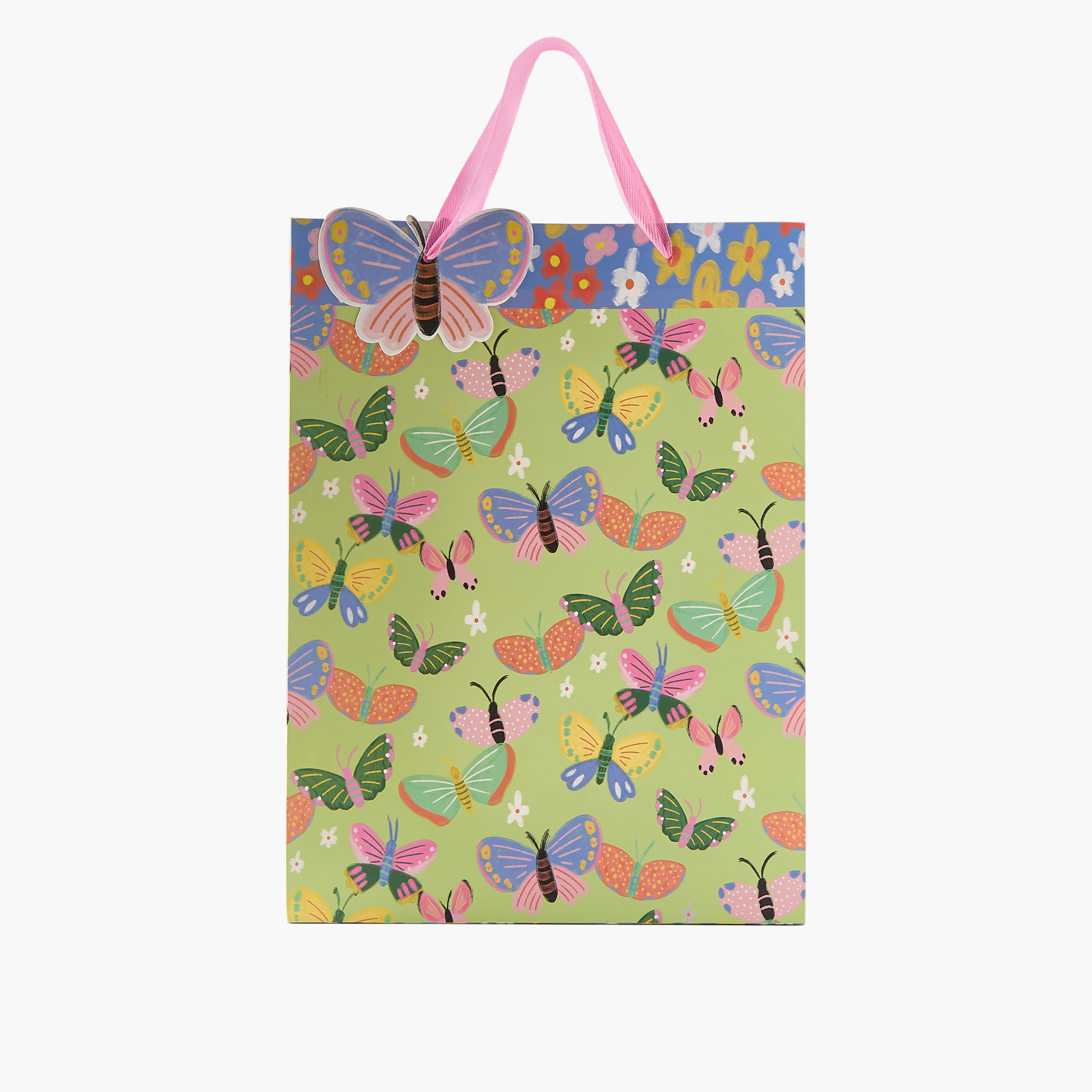 Findz All-Over Butterfly Print Gift Bag with Handles - 31x12x42 cms-household-giftingaccessories-giftings-image-1